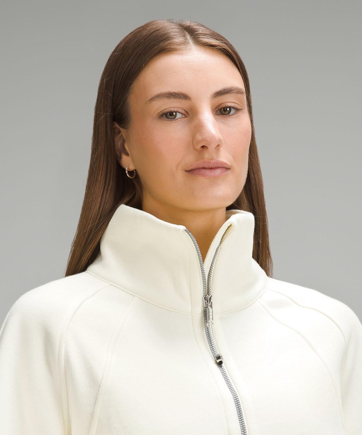 Felpe Con Cappuccio E Maglioni Donna Lululemon Scuba Oversized Funnel-Neck Half Zip Beige | IT_LuLu14607