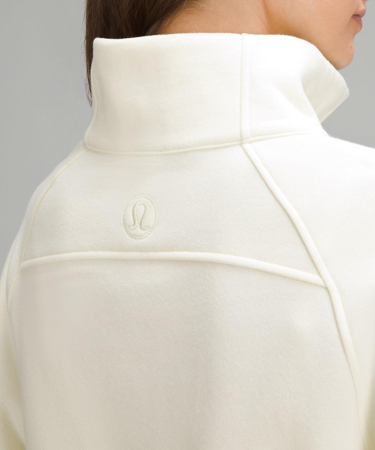 Felpe Con Cappuccio E Maglioni Donna Lululemon Scuba Oversized Funnel-Neck Half Zip Beige | IT_LuLu14607