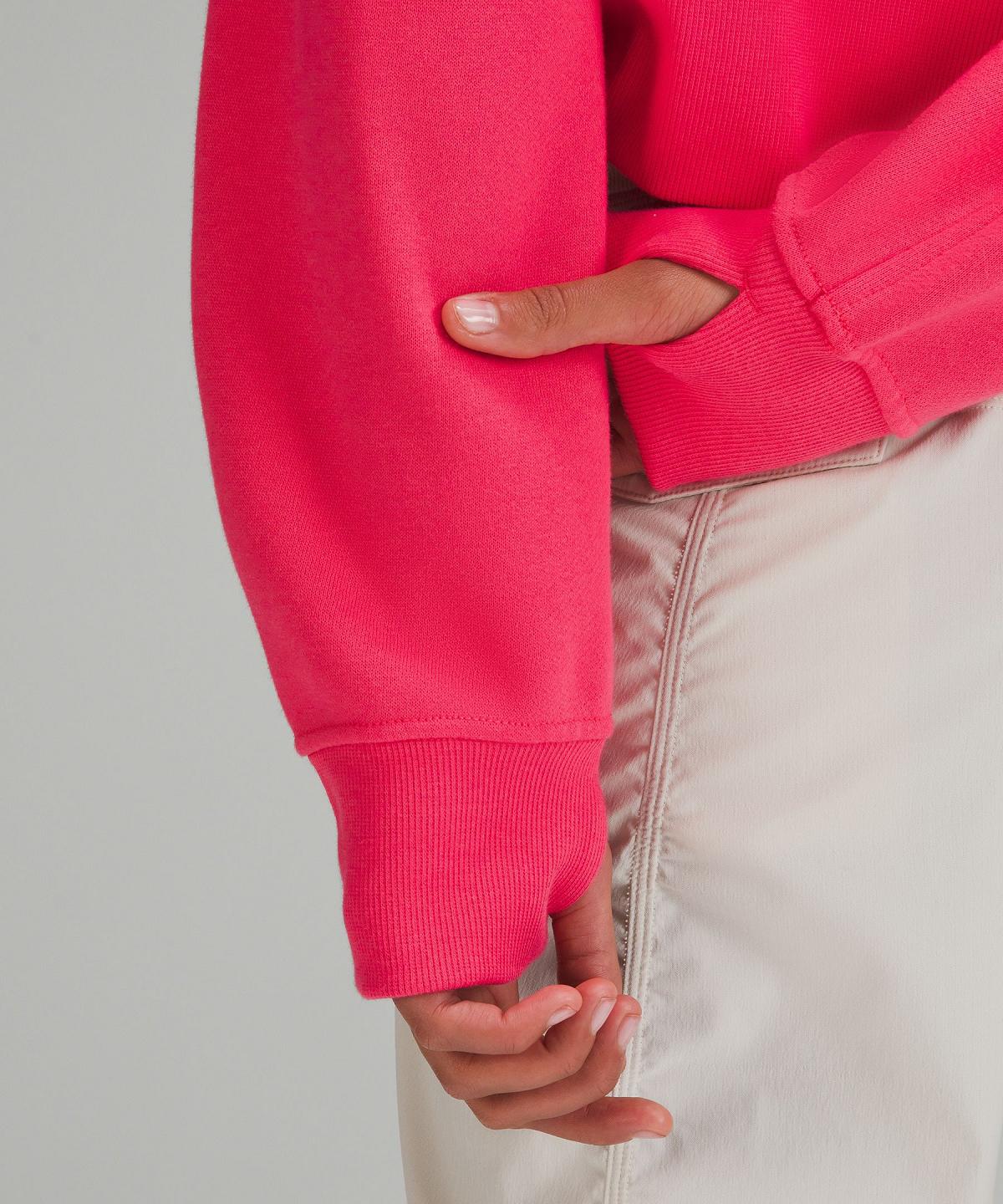 Felpe Con Cappuccio E Maglioni Donna Lululemon Scuba Oversized Half-Zip Rosa | IT_LuLu11947