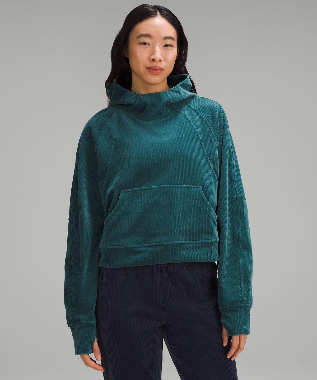 Felpe Con Cappuccio E Maglioni Donna Lululemon Scuba Oversized Verde Acqua | IT_LuLu75766