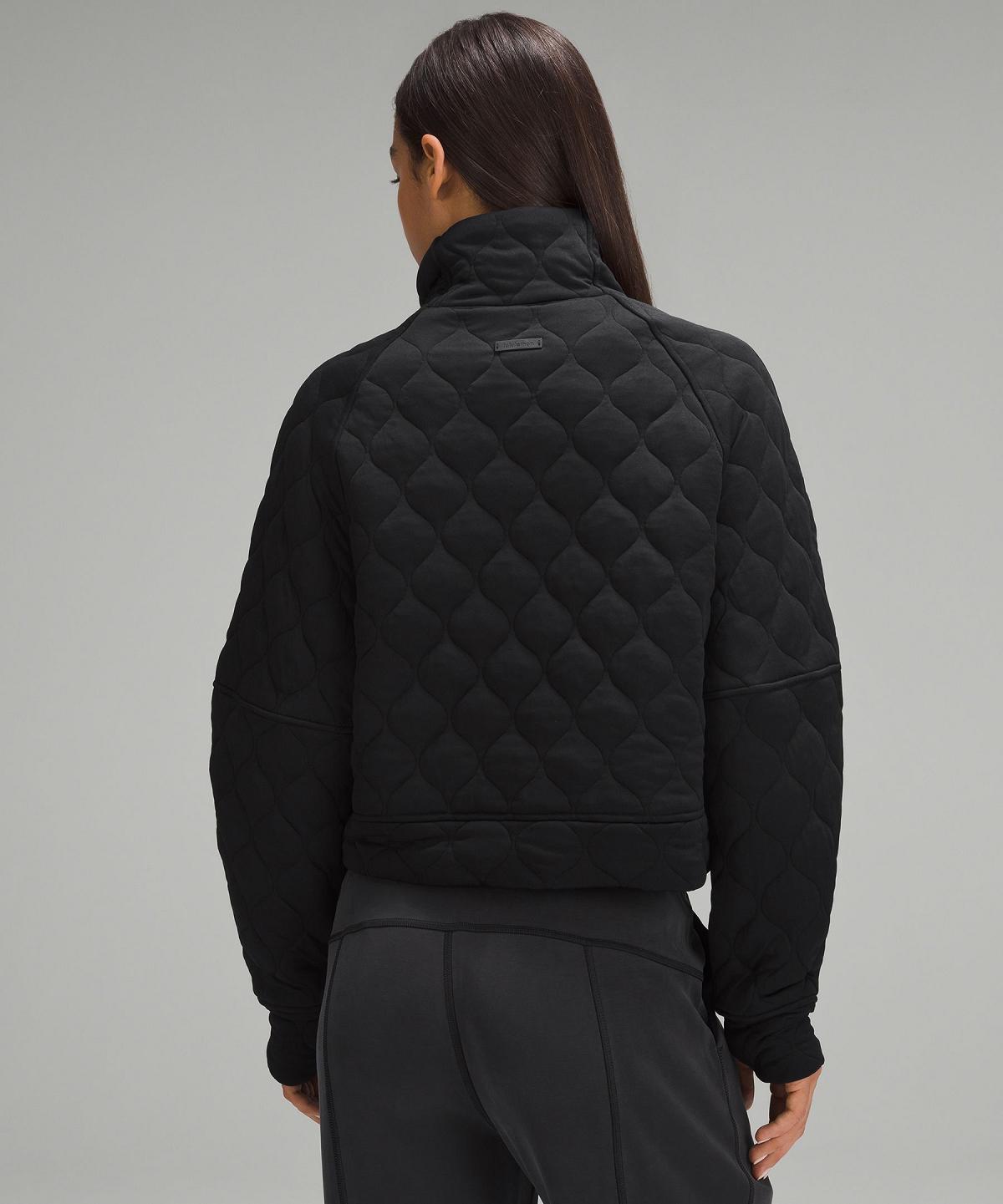 Felpe Con Cappuccio E Maglioni Donna Lululemon Scuba Oversized Quilted Half Zip Nere | IT_LuLu44292