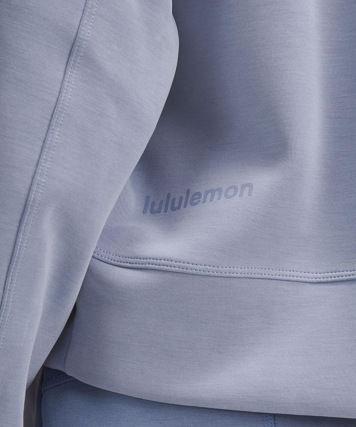 Felpe Con Cappuccio E Maglioni Donna Lululemon Softstreme Perfectly Oversized Cropped Crew Blu | IT_LuLu23566