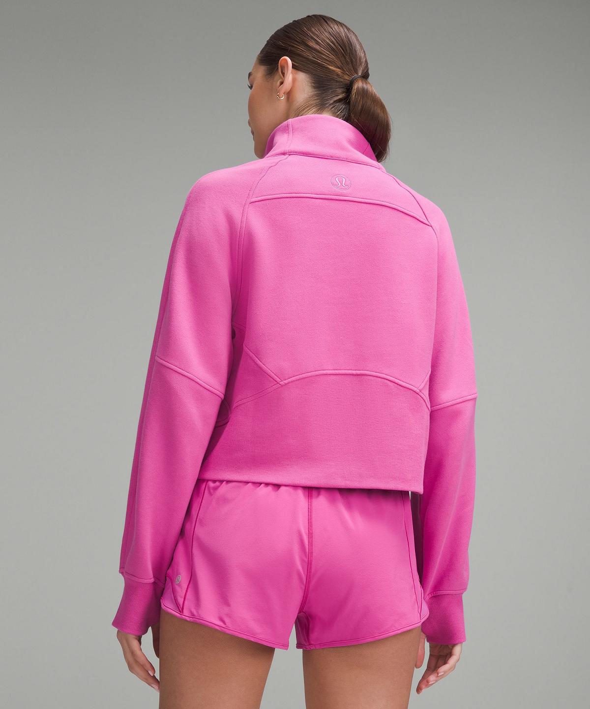 Felpe Con Cappuccio E Maglioni Donna Lululemon Scuba Oversized Funnel-Neck Half Zip Rosa | IT_LuLu92550