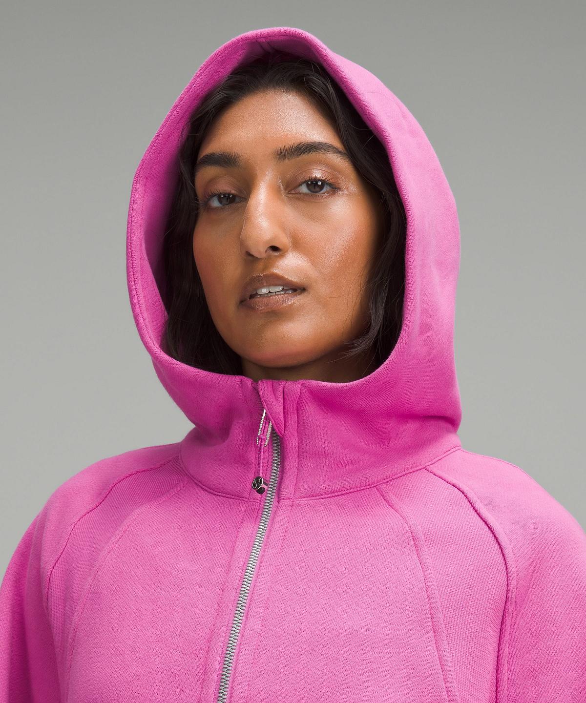 Felpe Con Cappuccio E Maglioni Donna Lululemon Scuba Oversized Half-Zip Rosa | IT_LuLu82640