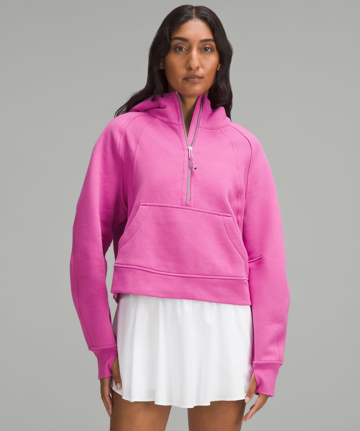 Felpe Con Cappuccio E Maglioni Donna Lululemon Scuba Oversized Half-Zip Rosa | IT_LuLu82640