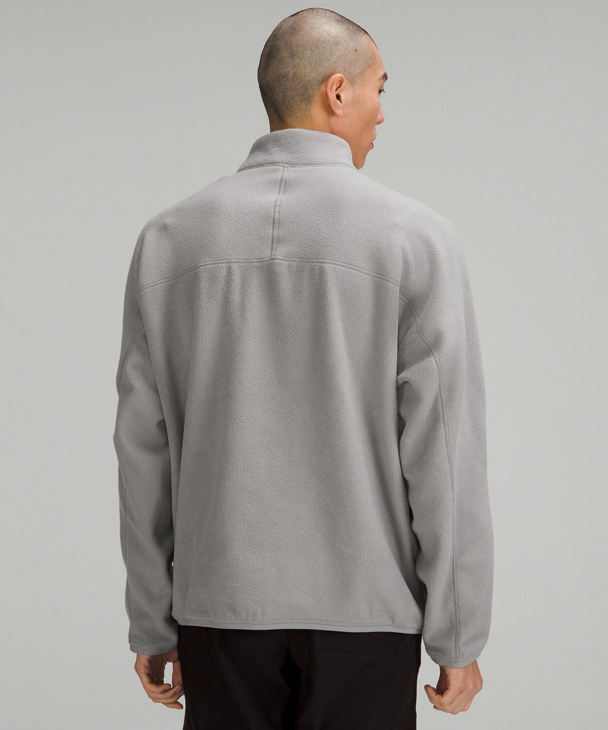 Felpe Con Cappuccio E Maglioni Uomo Lululemon Oversized Fleece Half Zip Grigie | IT_LuLu62243