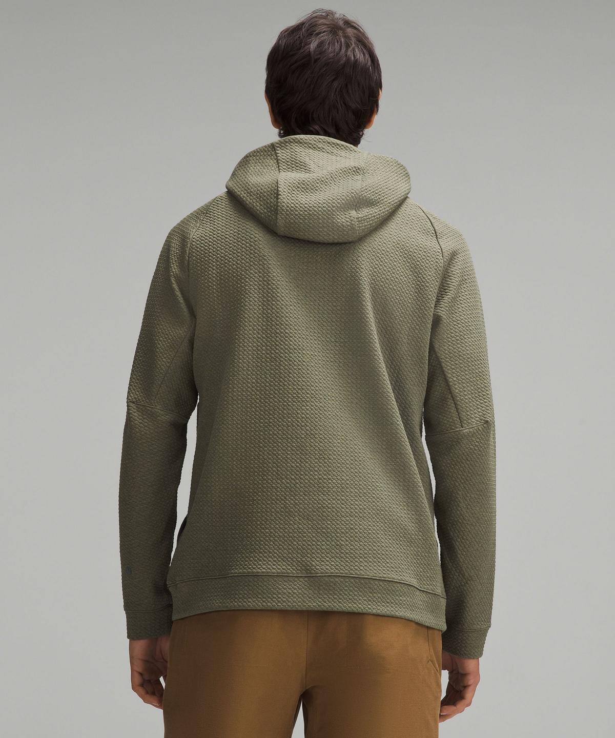 Felpe Con Cappuccio E Maglioni Uomo Lululemon Textured Double-Knit Cotton Verde Oliva | IT_LuLu35546