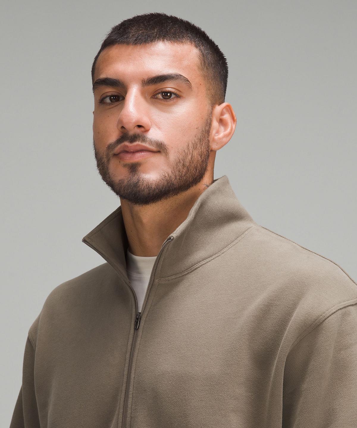 Felpe Con Cappuccio E Maglioni Uomo Lululemon Steady State Half Zip Khaki | IT_LuLu92387