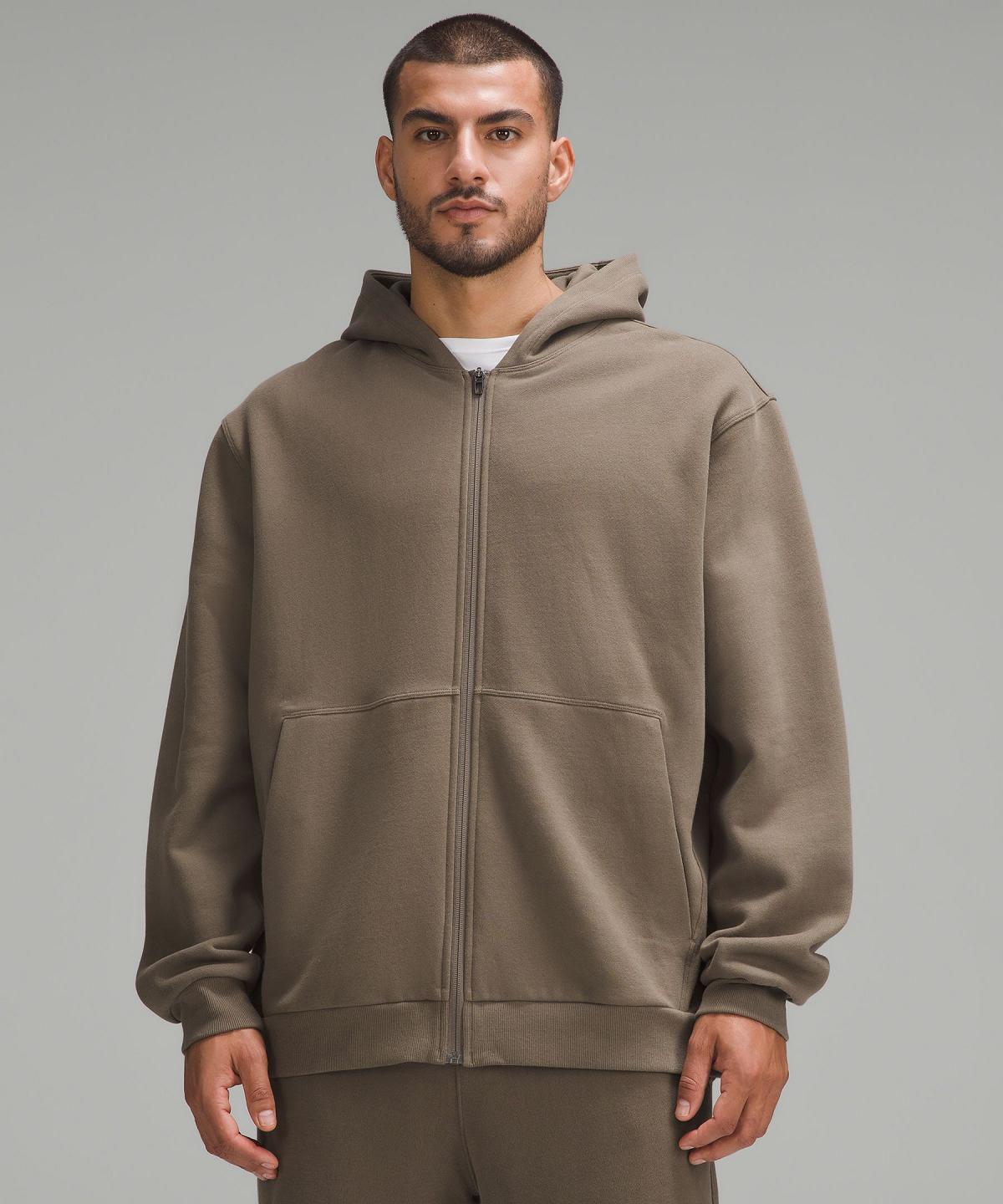 Felpe Con Cappuccio E Maglioni Uomo Lululemon Steady State Full-Zip Khaki | IT_LuLu70634