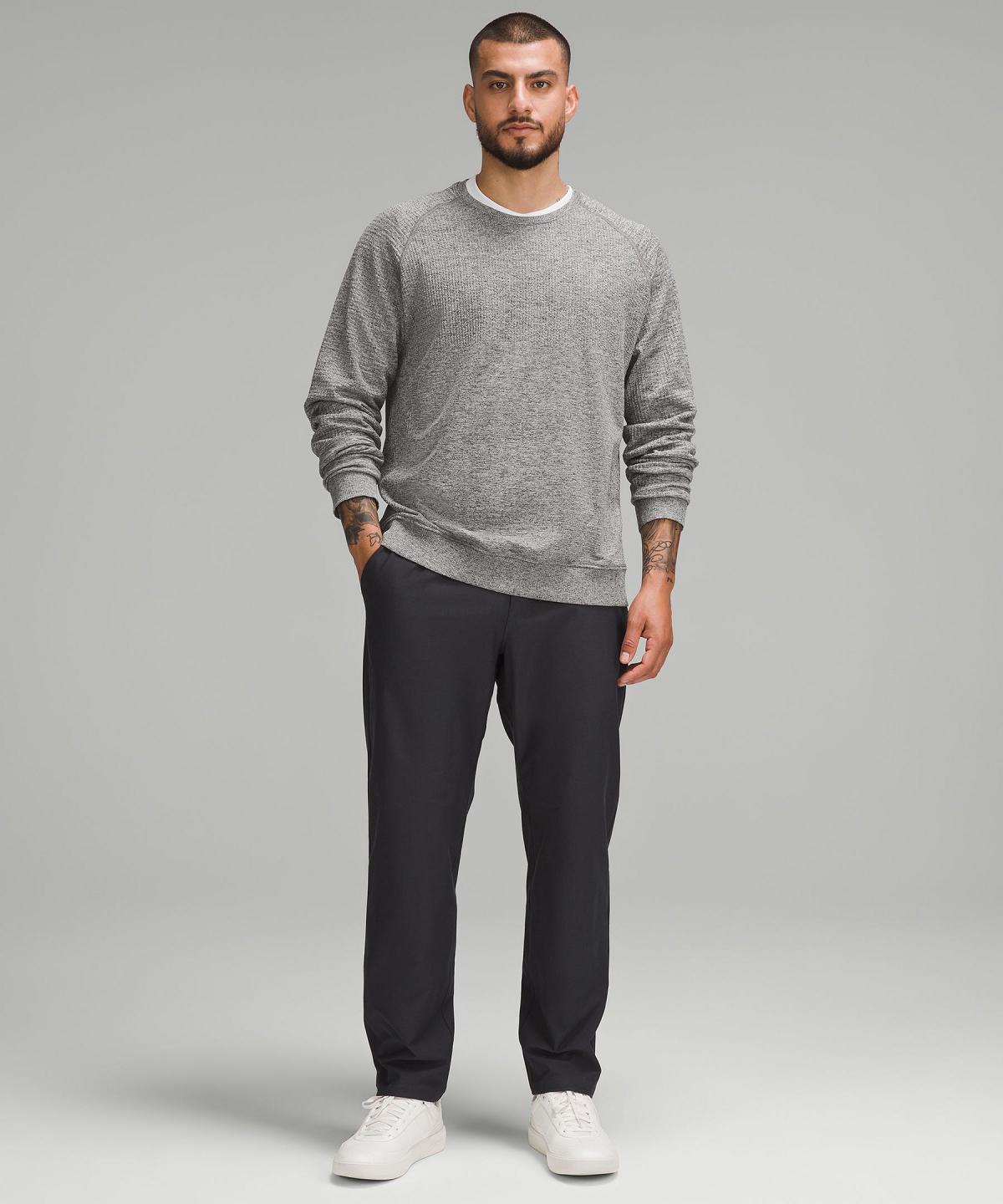 Felpe Con Cappuccio E Maglioni Uomo Lululemon Engineered Warmth Long-Sleeve Crew Grigie Nere | IT_LuLu33522