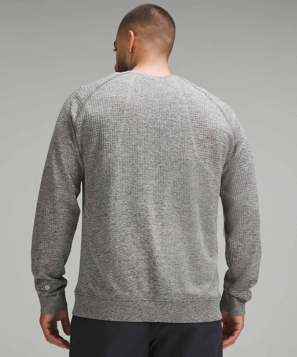 Felpe Con Cappuccio E Maglioni Uomo Lululemon Engineered Warmth Long-Sleeve Crew Grigie Nere | IT_LuLu33522