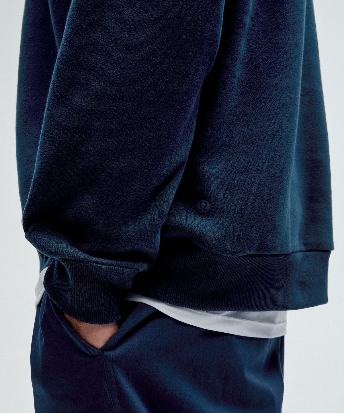 Felpe Con Cappuccio E Maglioni Uomo Lululemon Steady State Half Zip Blu Marino | IT_LuLu94333