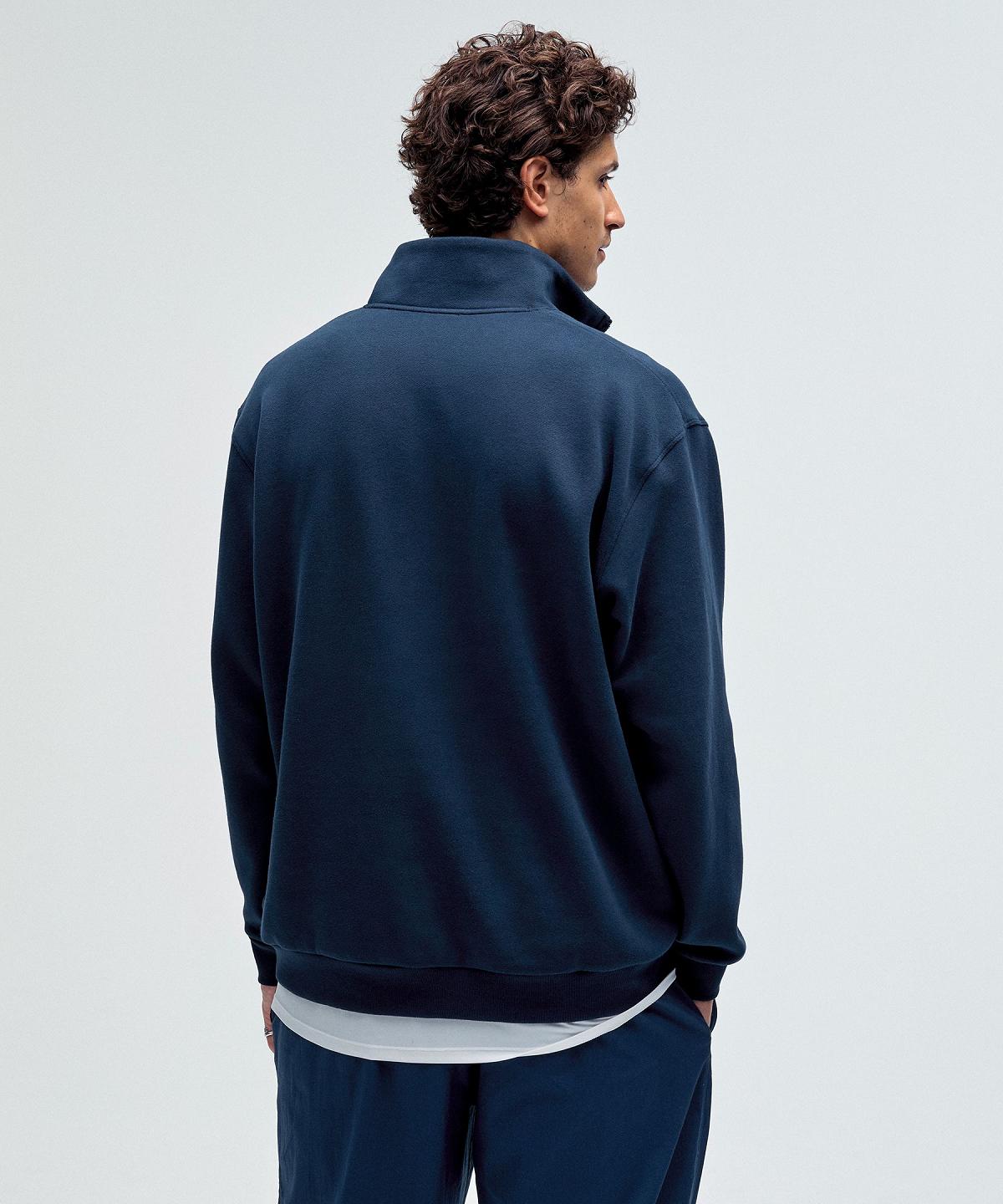 Felpe Con Cappuccio E Maglioni Uomo Lululemon Steady State Half Zip Blu Marino | IT_LuLu94333