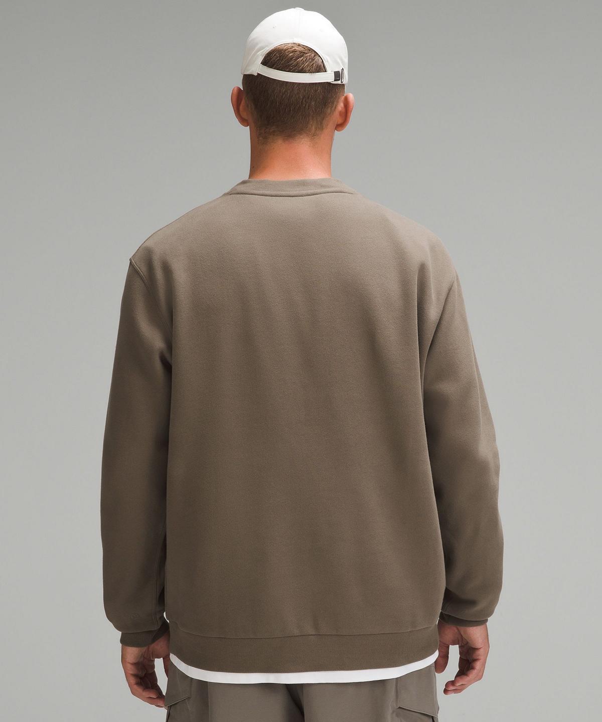 Felpe Con Cappuccio E Maglioni Uomo Lululemon Steady State Crew Khaki | IT_LuLu12389