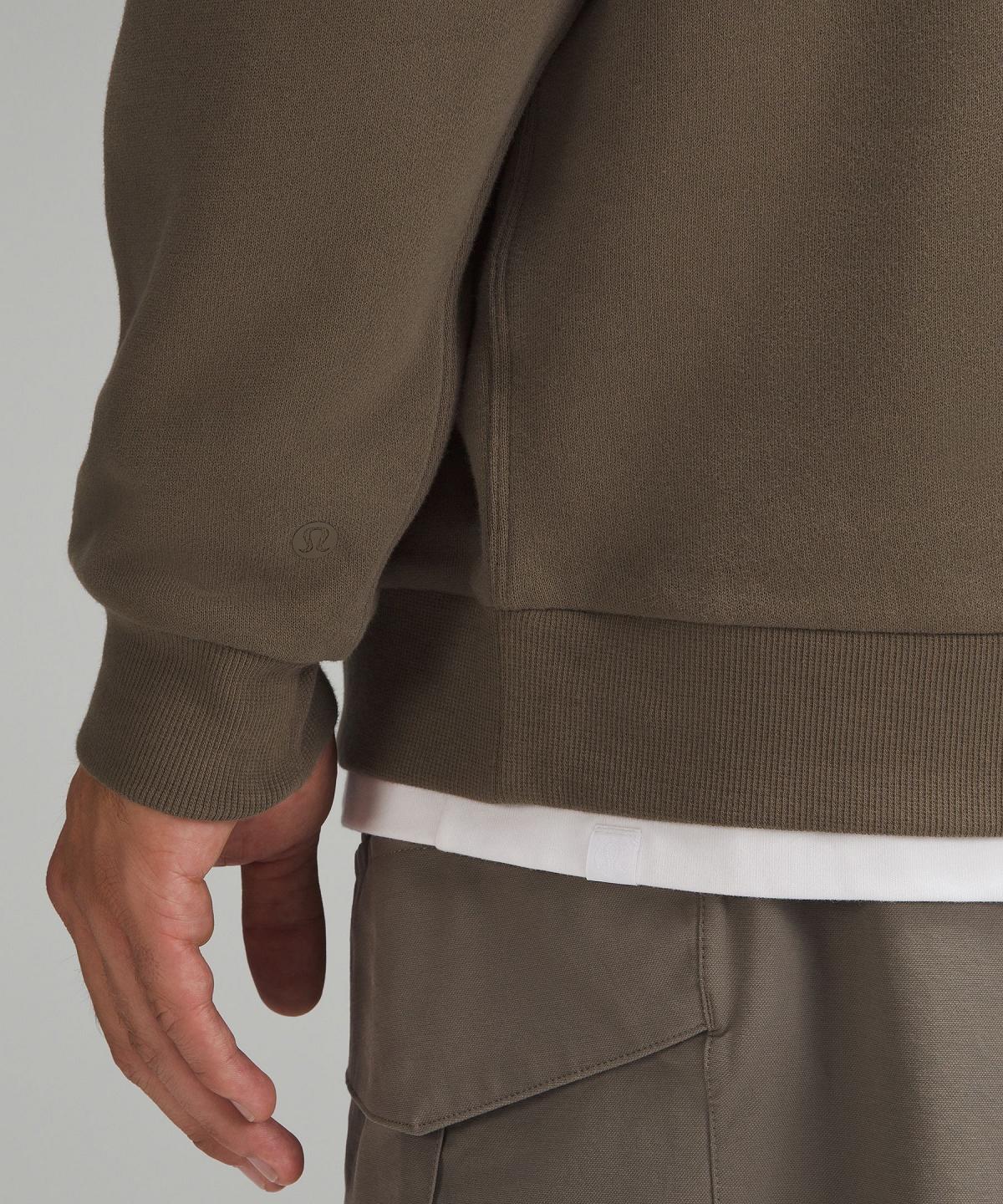 Felpe Con Cappuccio E Maglioni Uomo Lululemon Steady State Crew Khaki | IT_LuLu12389