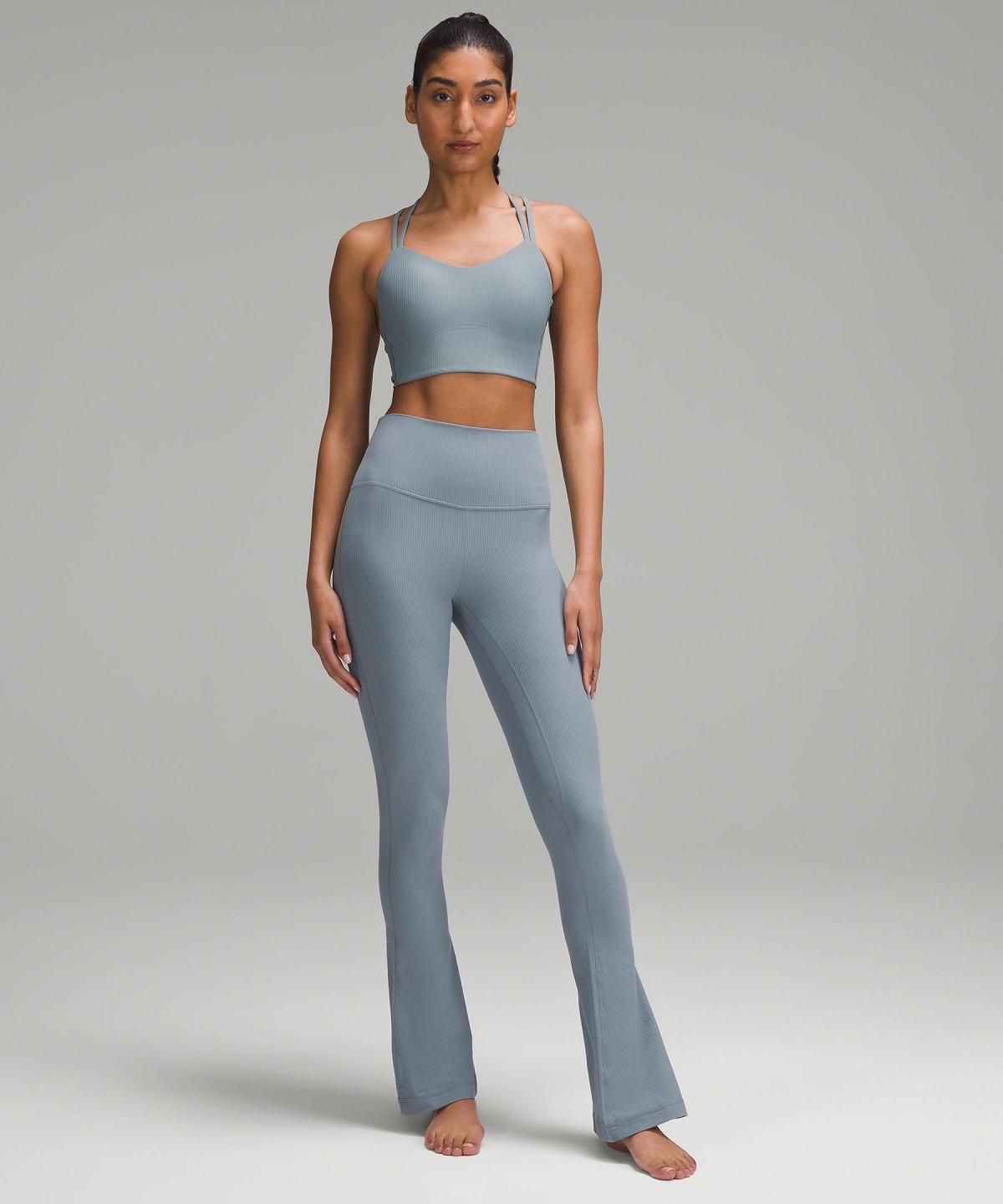 Leggings Donna Lululemon Align™ High-Rise Ribbed Mini-Flare Pant Blu | IT_LuLu56698