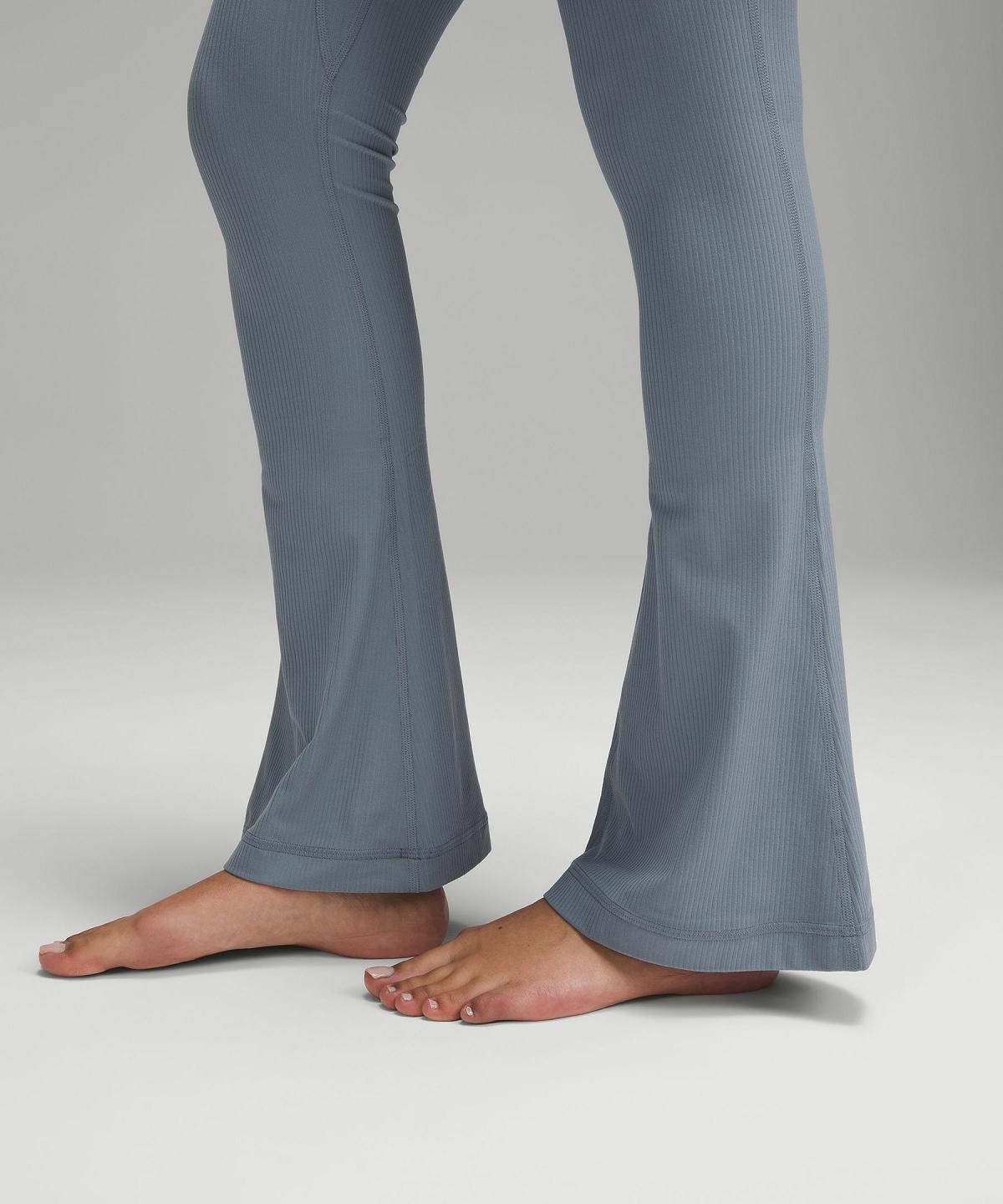 Leggings Donna Lululemon Align™ High-Rise Ribbed Mini-Flare Pant Blu | IT_LuLu56698