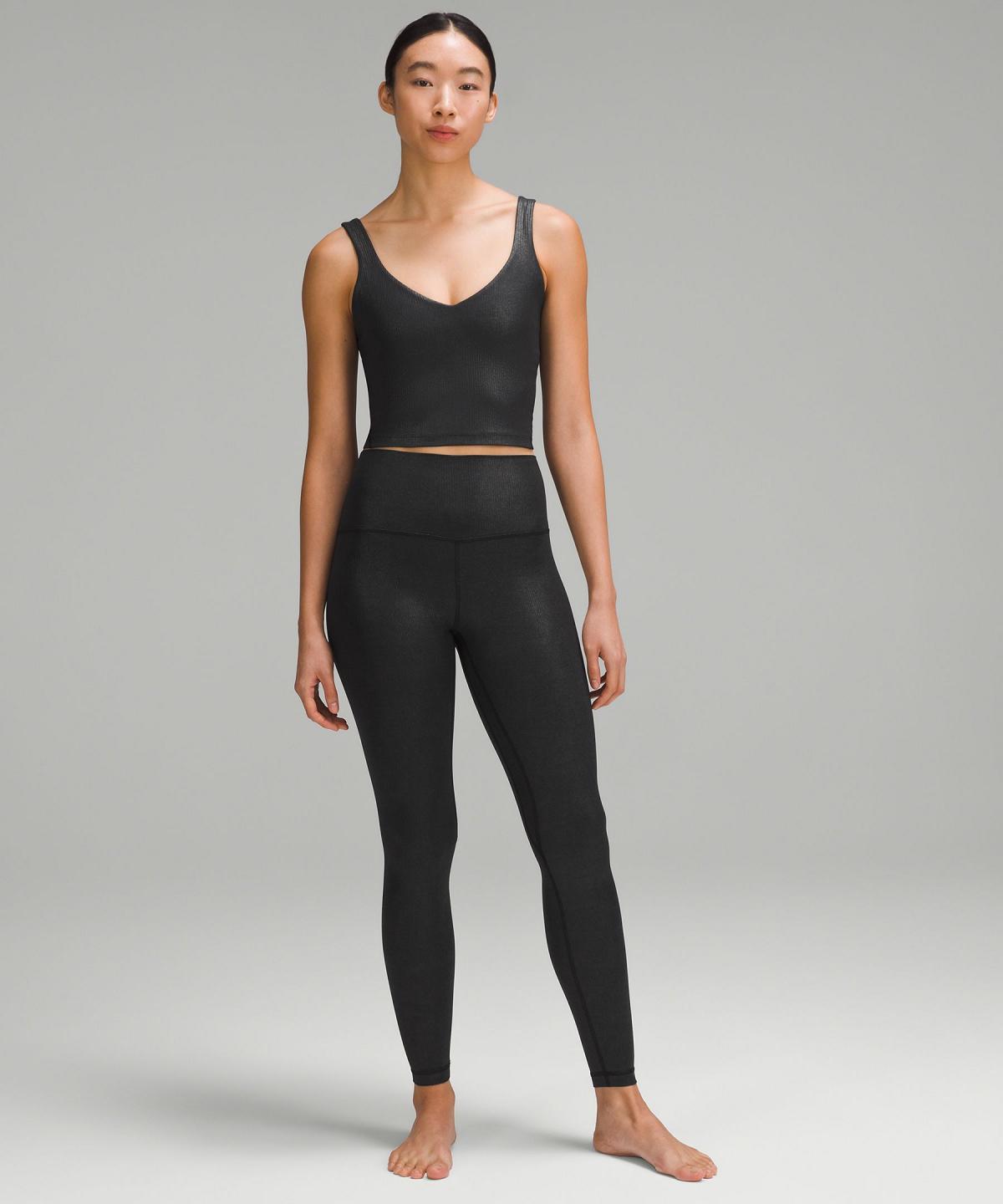 Leggings Donna Lululemon Align™ High-Rise Ribbed Pant 28" Nere | IT_LuLu61500