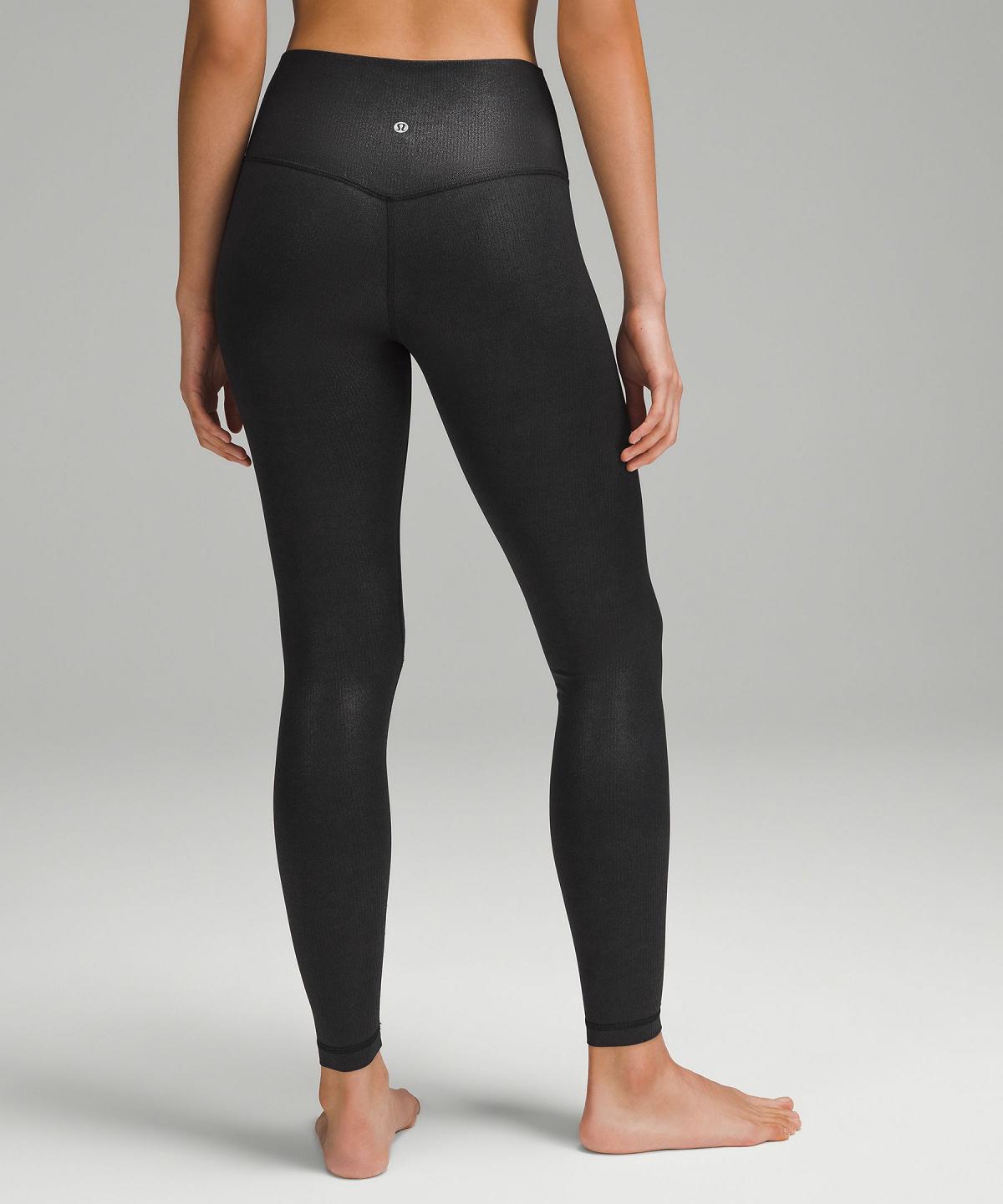 Leggings Donna Lululemon Align™ High-Rise Ribbed Pant 28" Nere | IT_LuLu61500