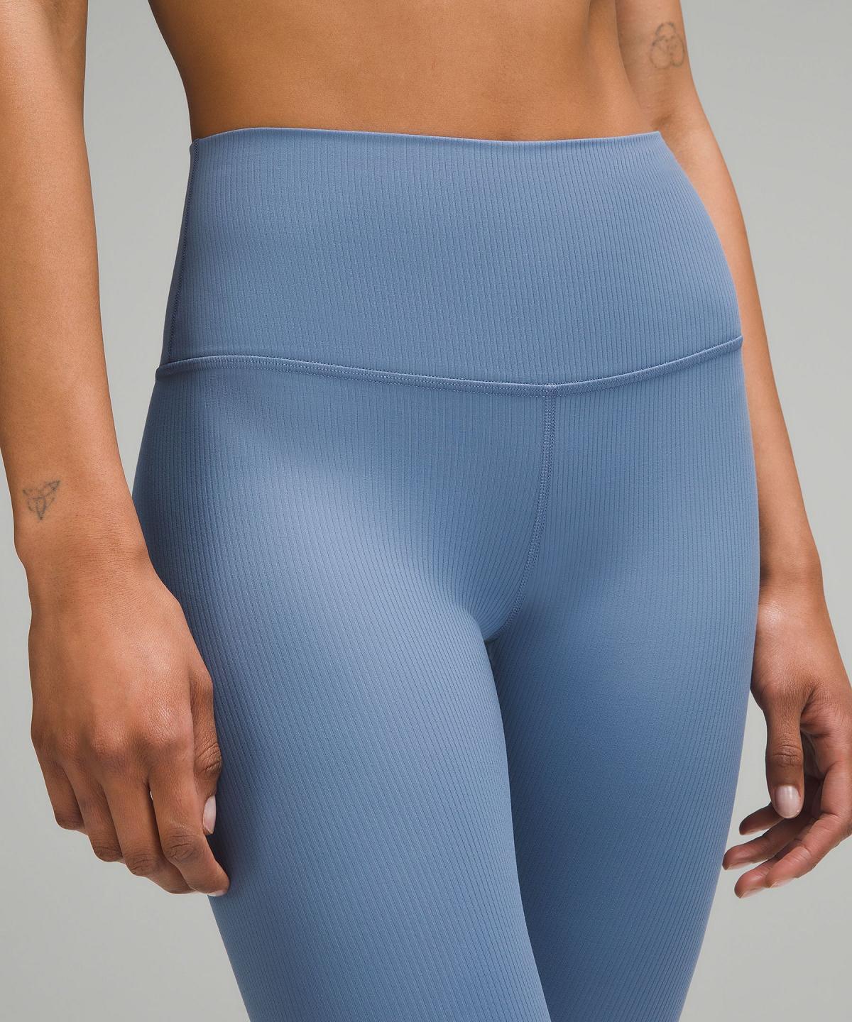 Leggings Donna Lululemon Align™ High-Rise Ribbed Crop 23" Blu | IT_LuLu95280