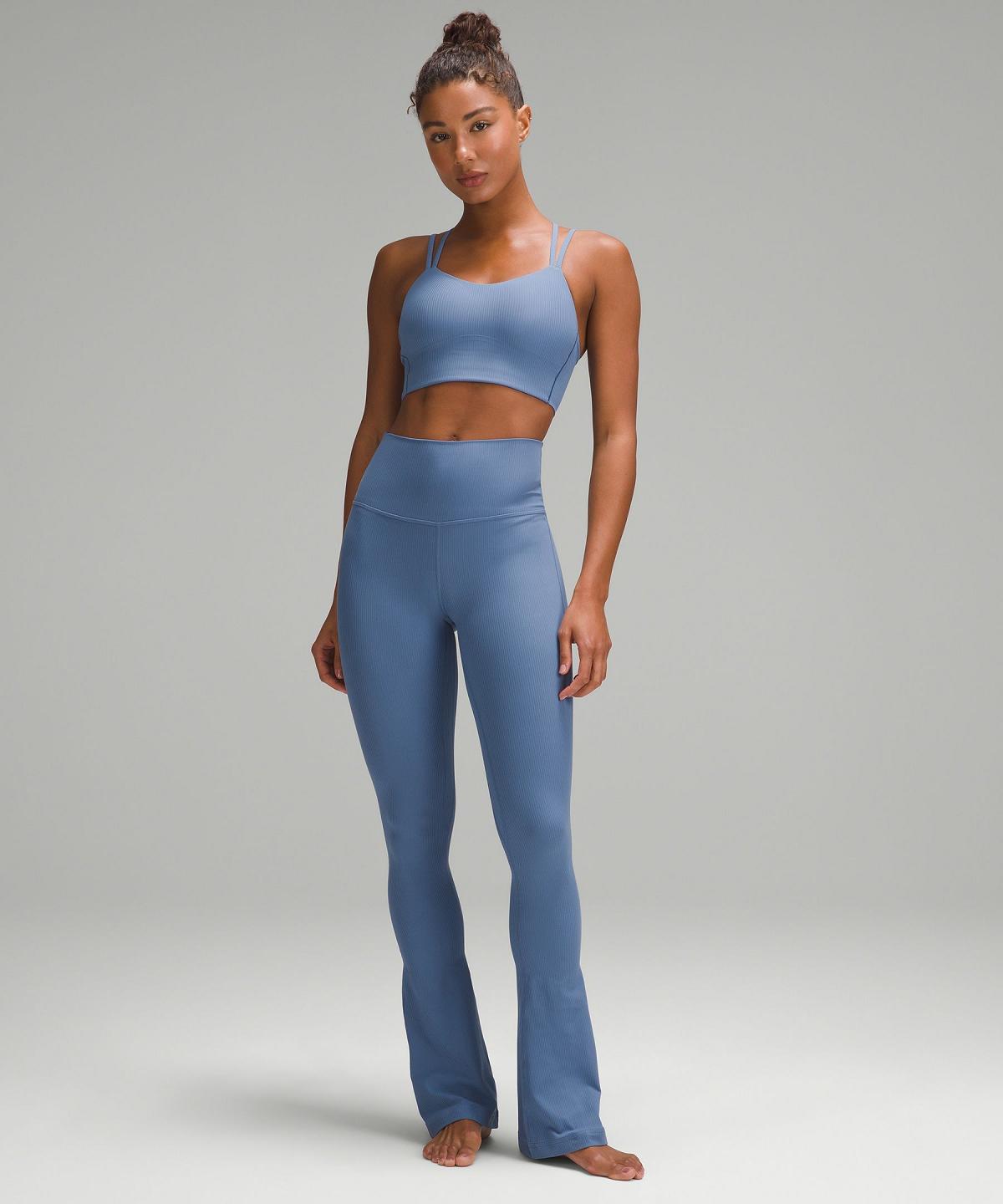 Leggings Donna Lululemon Align™ High-Rise Ribbed Mini-Flare Pant Blu | IT_LuLu44235