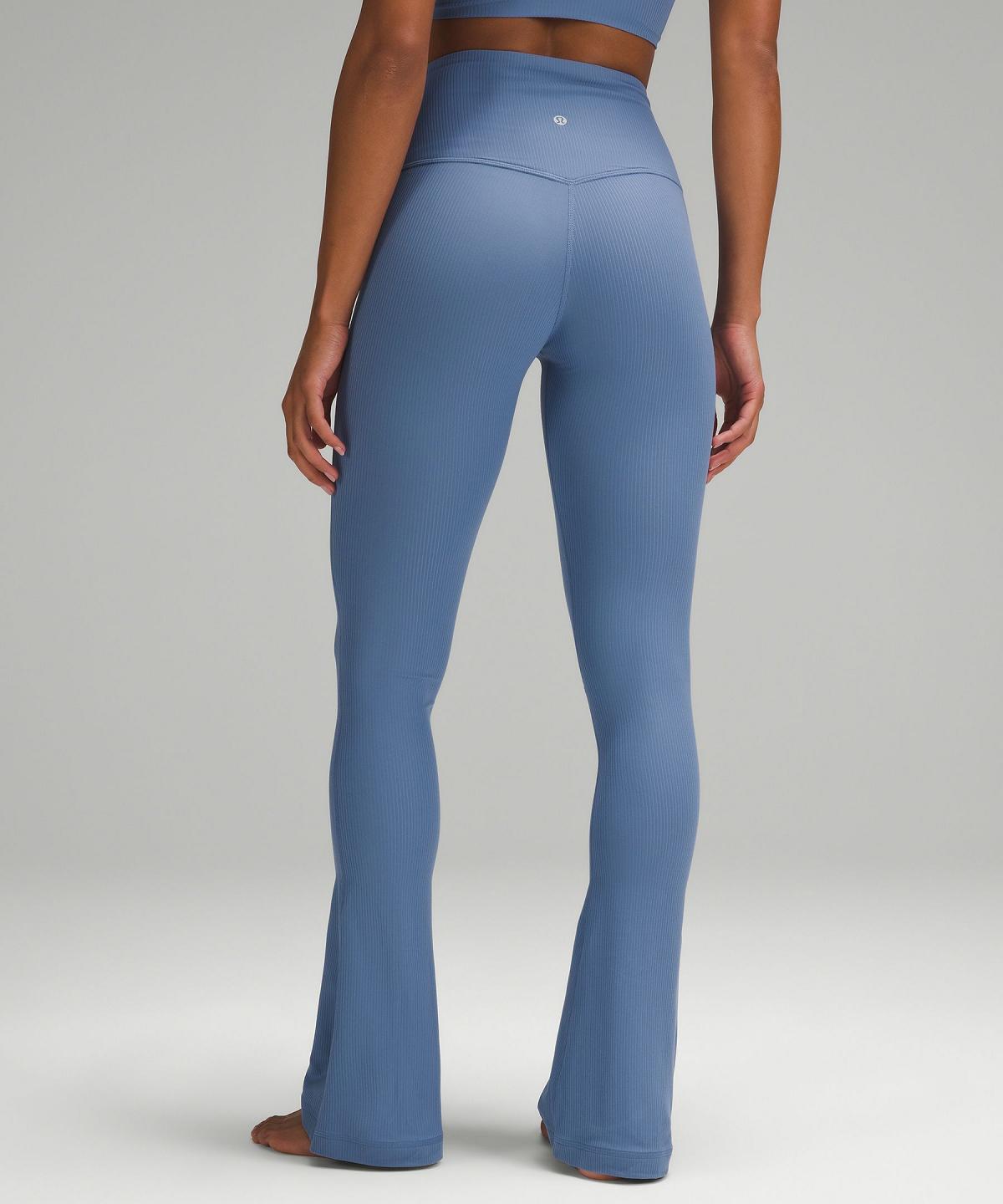 Leggings Donna Lululemon Align™ High-Rise Ribbed Mini-Flare Pant Blu | IT_LuLu44235