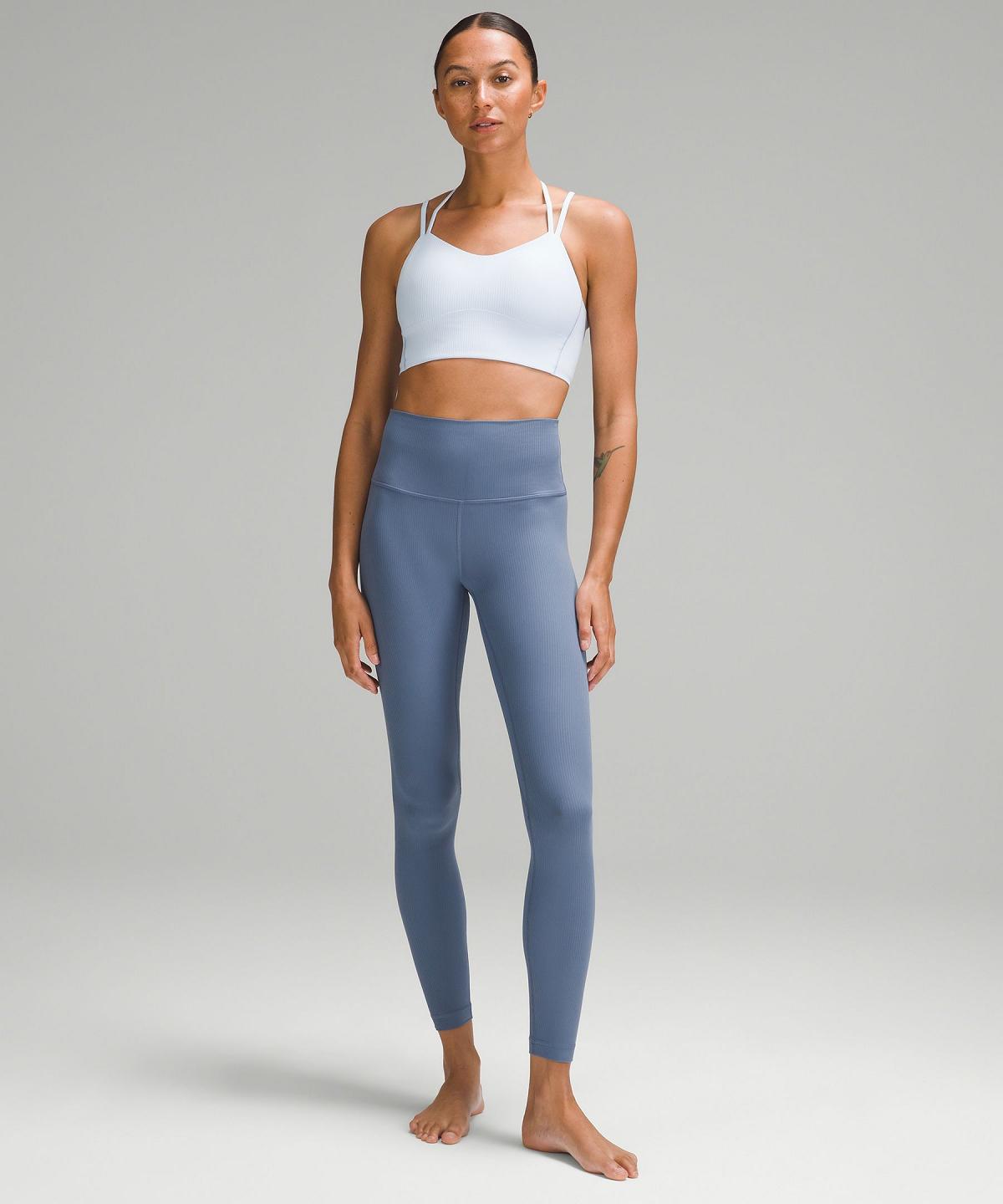 Leggings Donna Lululemon Align™ High-Rise Ribbed Pant 28" Blu | IT_LuLu28382