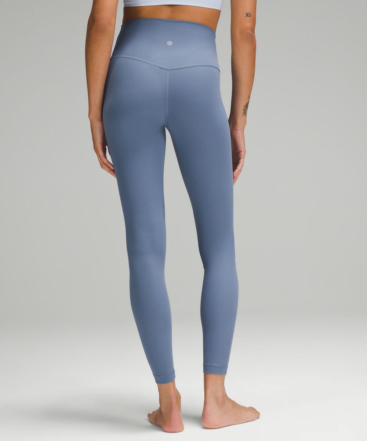 Leggings Donna Lululemon Align™ High-Rise Ribbed Pant 28" Blu | IT_LuLu28382