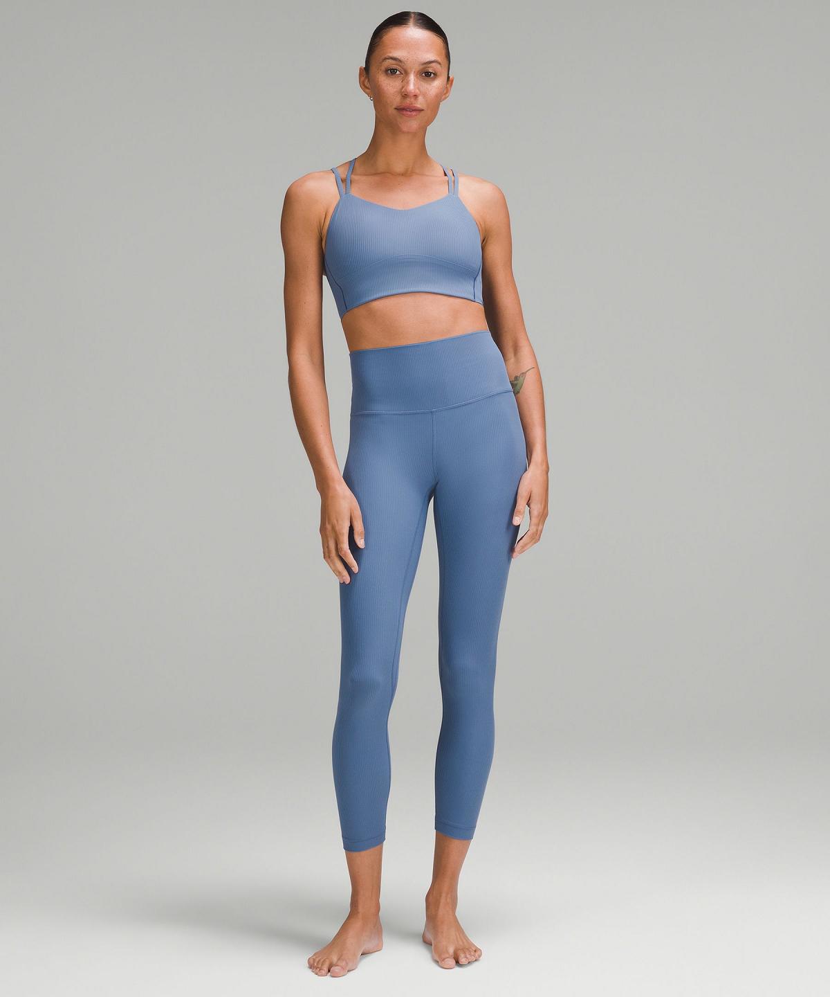 Leggings Donna Lululemon Align™ High-Rise Ribbed Pant 25" Blu | IT_LuLu74052