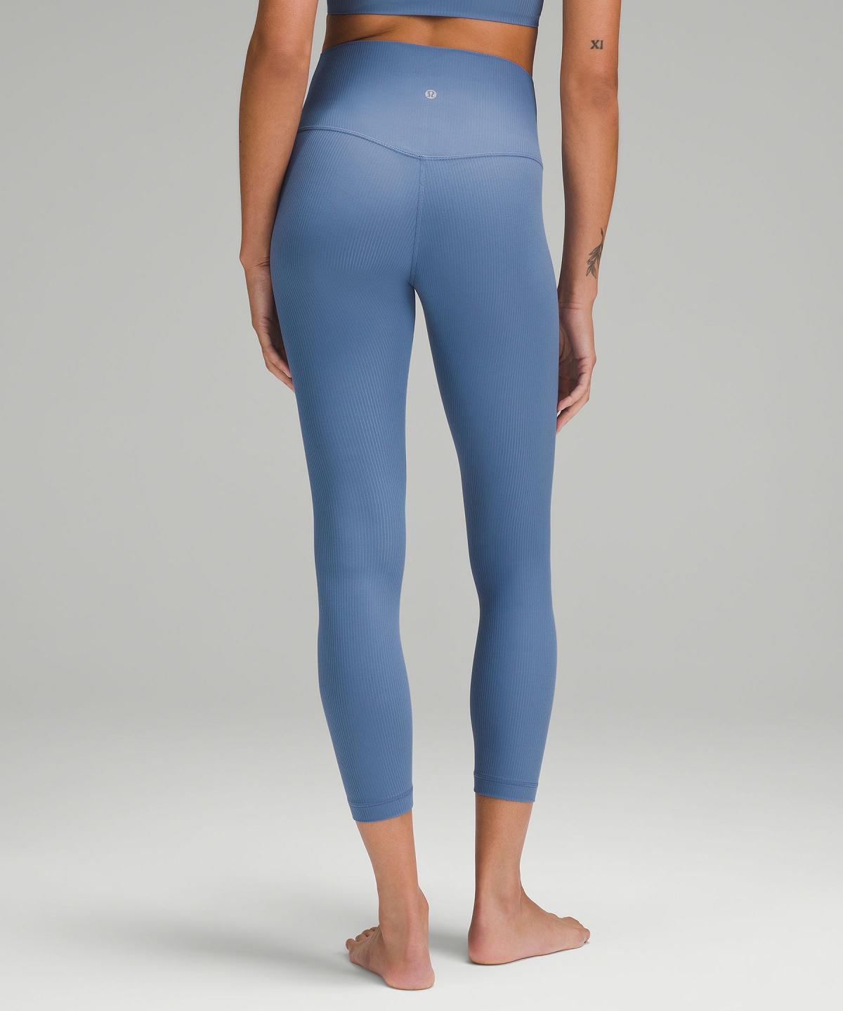 Leggings Donna Lululemon Align™ High-Rise Ribbed Pant 25" Blu | IT_LuLu74052