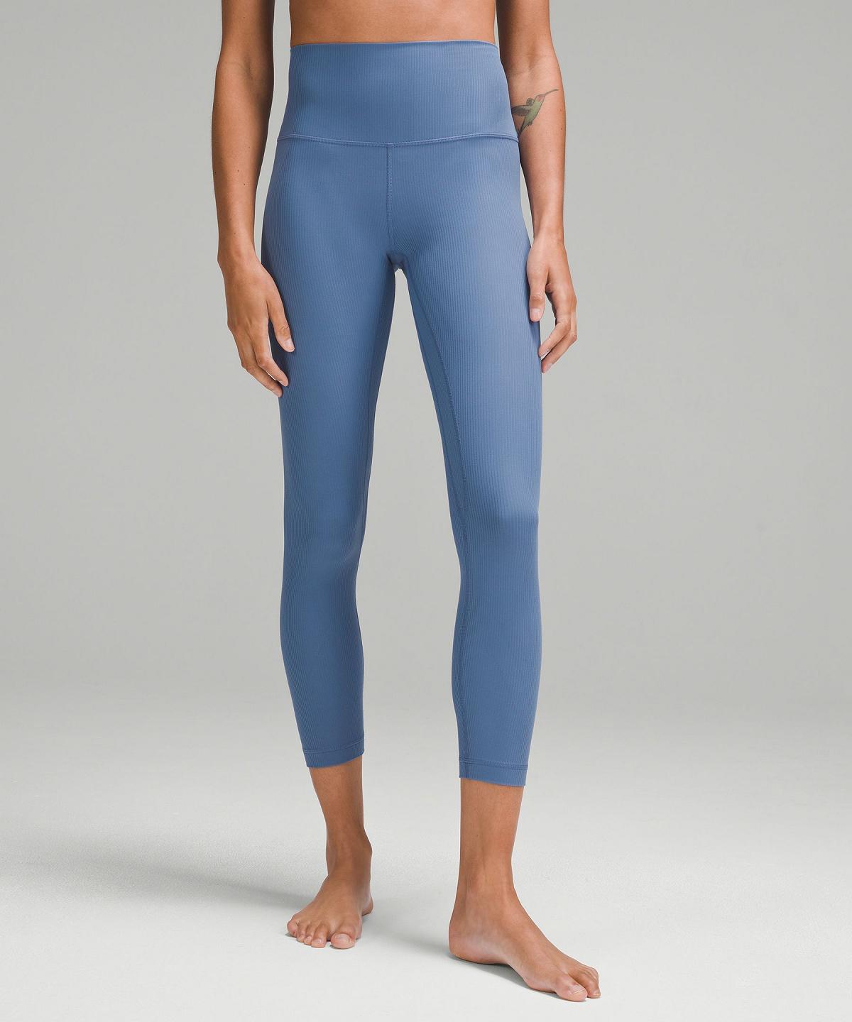 Leggings Donna Lululemon Align™ High-Rise Ribbed Pant 25" Blu | IT_LuLu74052