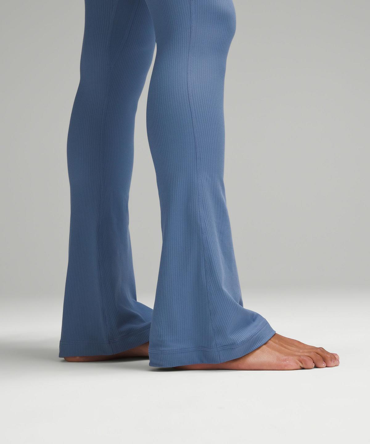 Leggings Donna Lululemon Align™ Ribbed Mini-Flare Pant Blu | IT_LuLu31345