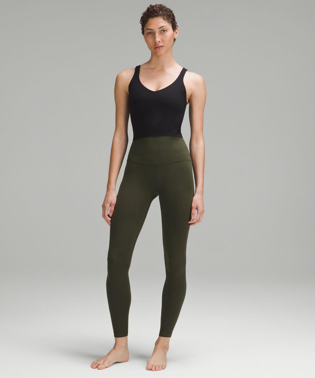 Leggings Donna Lululemon Align™ Super-High-Rise Pant 28" Verde Oliva Scuro | IT_LuLu53919