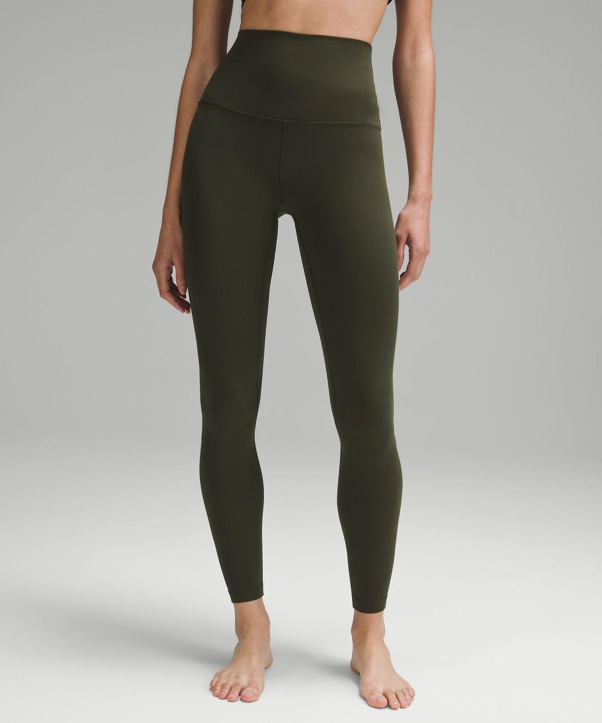 Leggings Donna Lululemon Align™ Super-High-Rise Pant 28" Verde Oliva Scuro | IT_LuLu53919