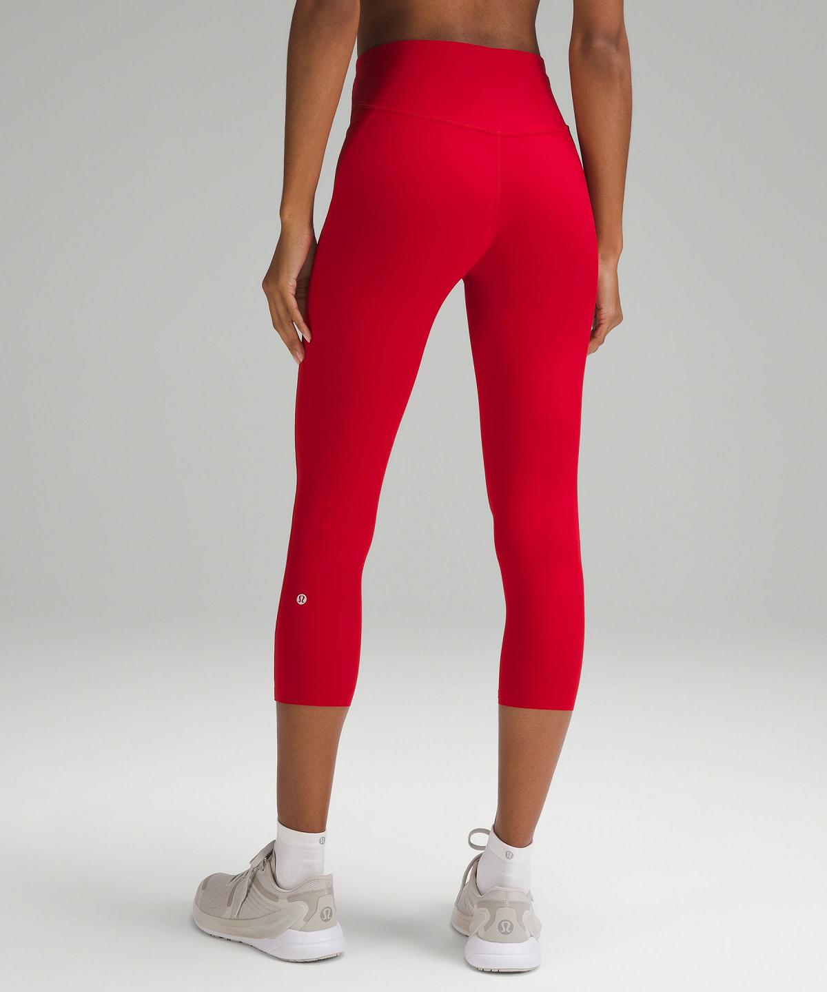 Leggings Donna Lululemon Base Pace High-Rise Crop 23" Rosse Scuro | IT_LuLu13254