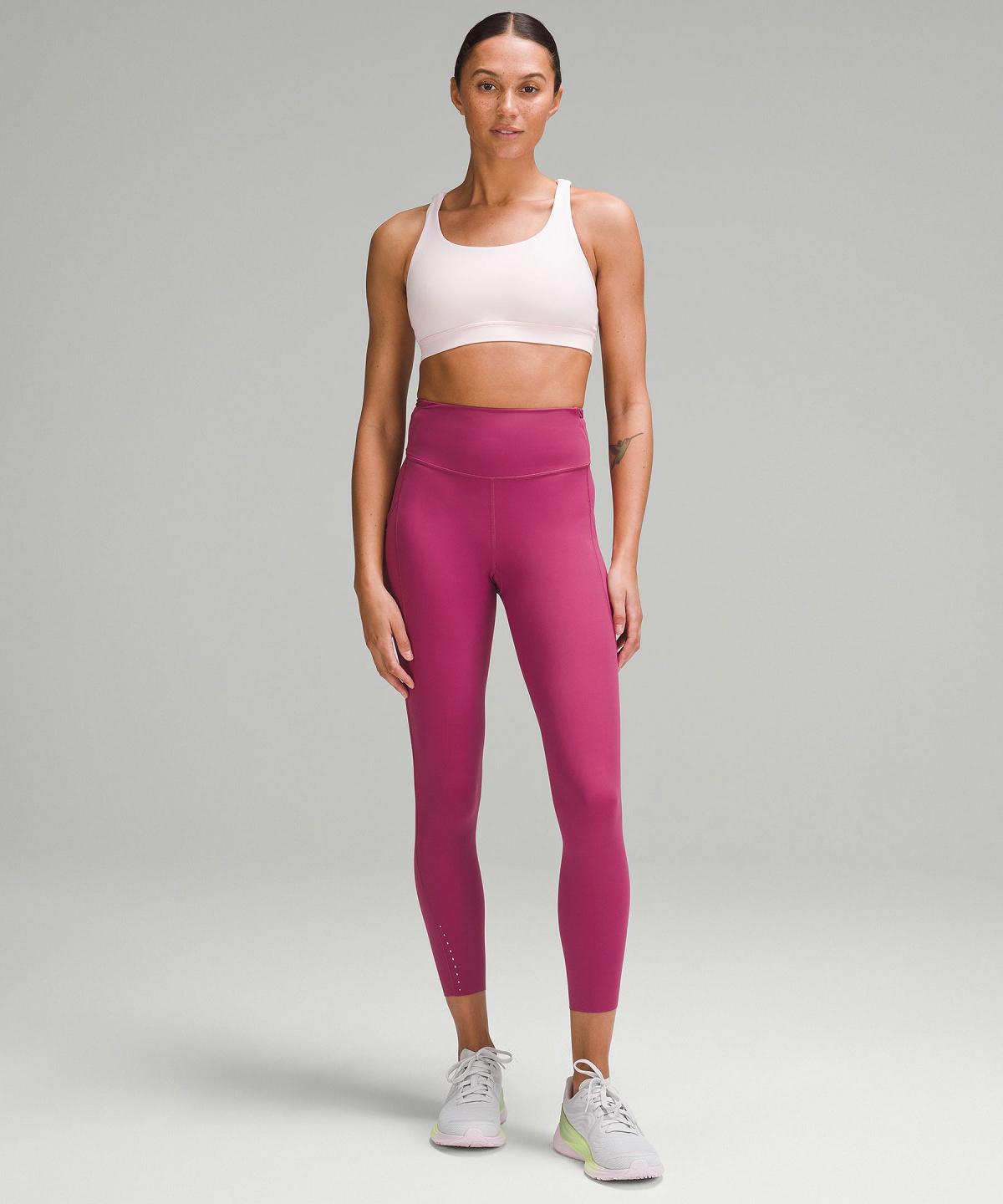 Leggings Donna Lululemon Fast and Free High-Rise Tight 25” Pockets Viola | IT_LuLu93531