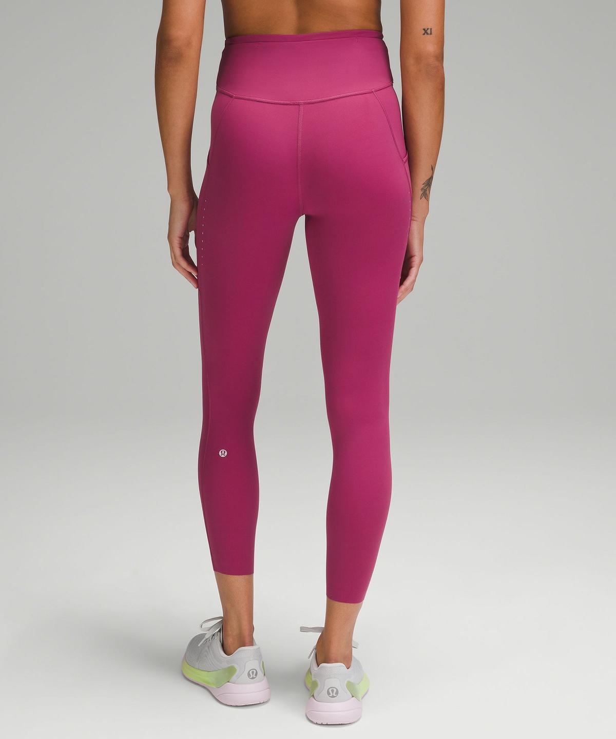 Leggings Donna Lululemon Fast and Free High-Rise Tight 25” Pockets Viola | IT_LuLu93531