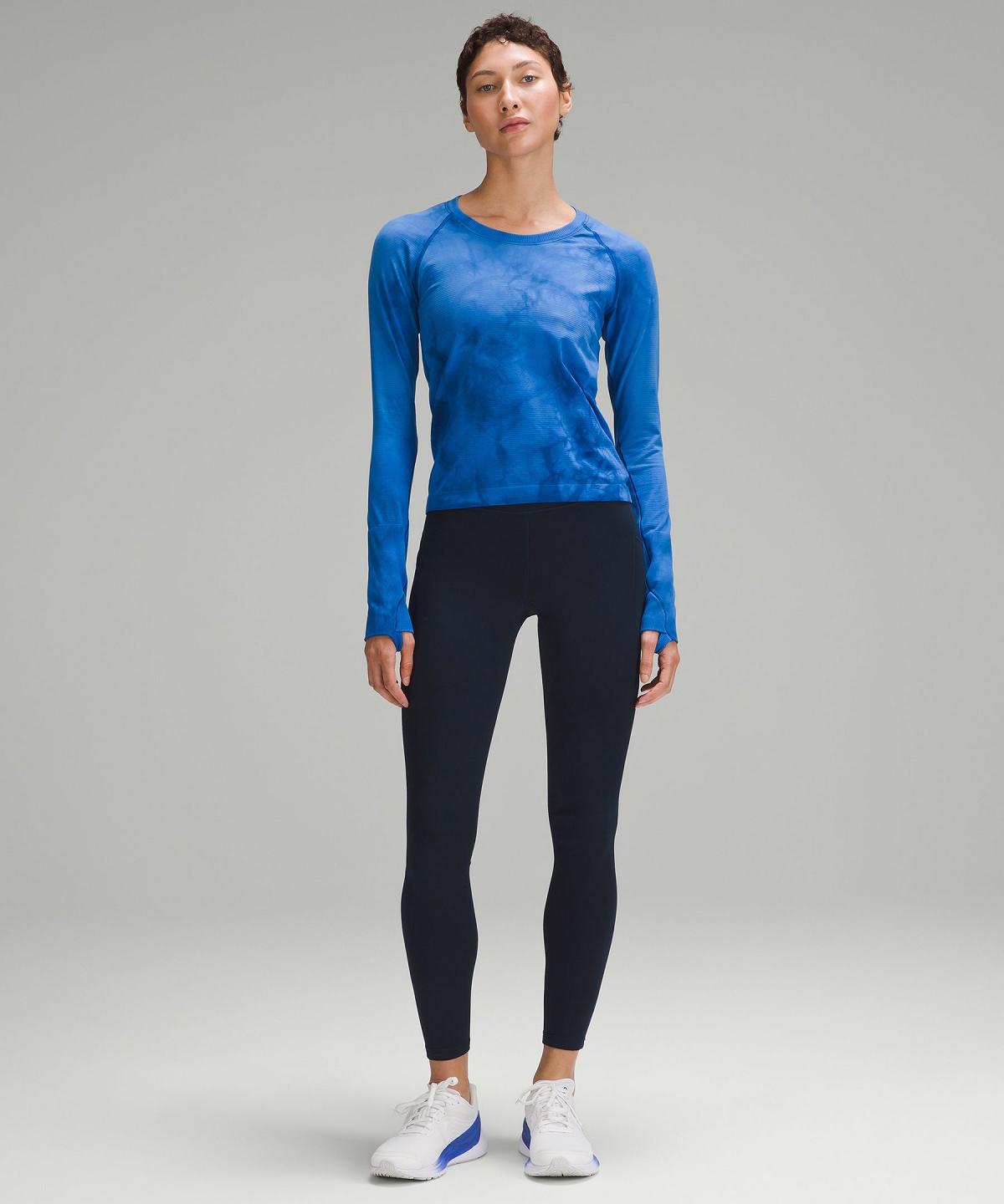 Leggings Donna Lululemon Fast and Free High-Rise Thermal Tight 28" Blu Marino | IT_LuLu73888