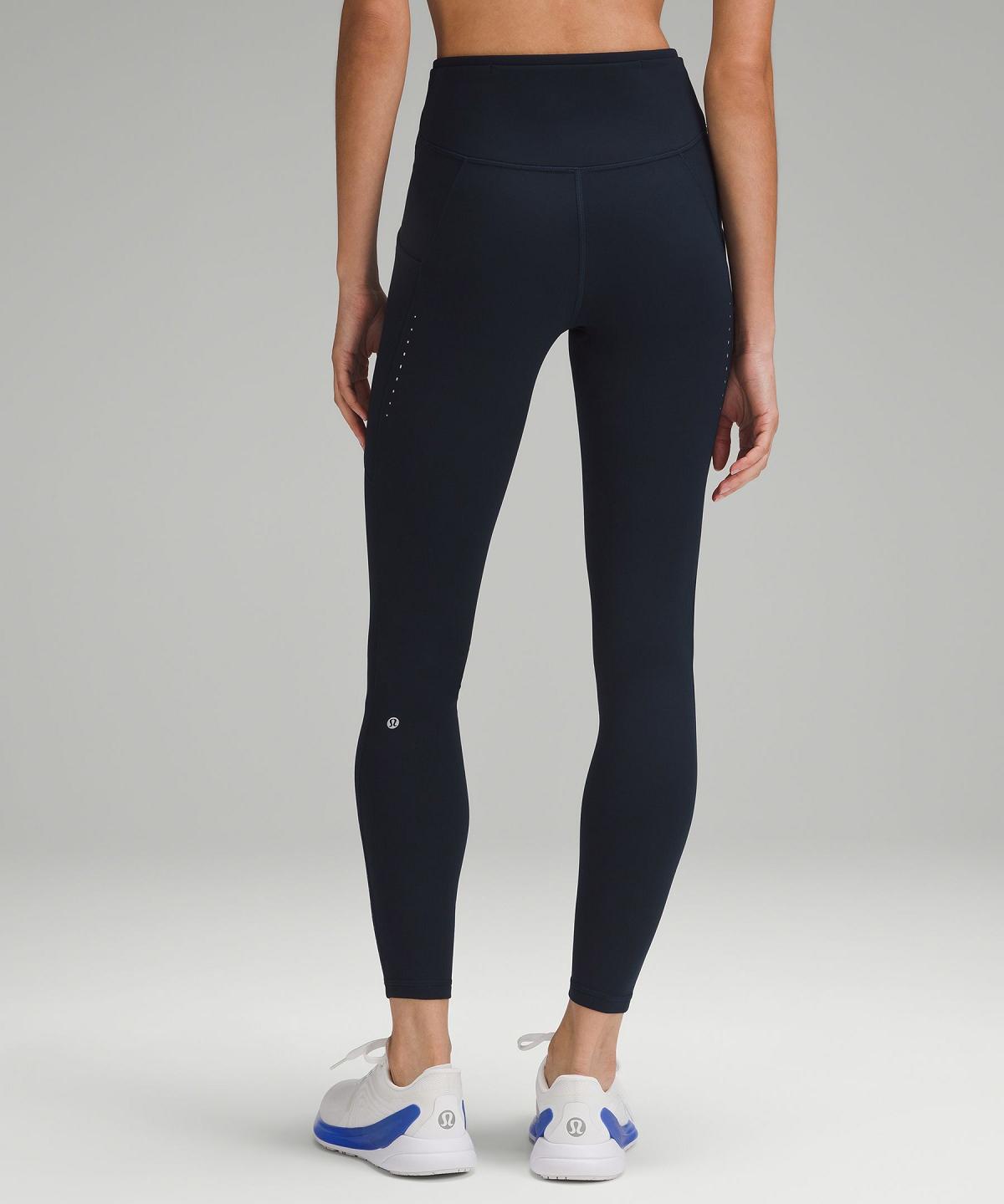 Leggings Donna Lululemon Fast and Free High-Rise Thermal Tight 28" Blu Marino | IT_LuLu73888