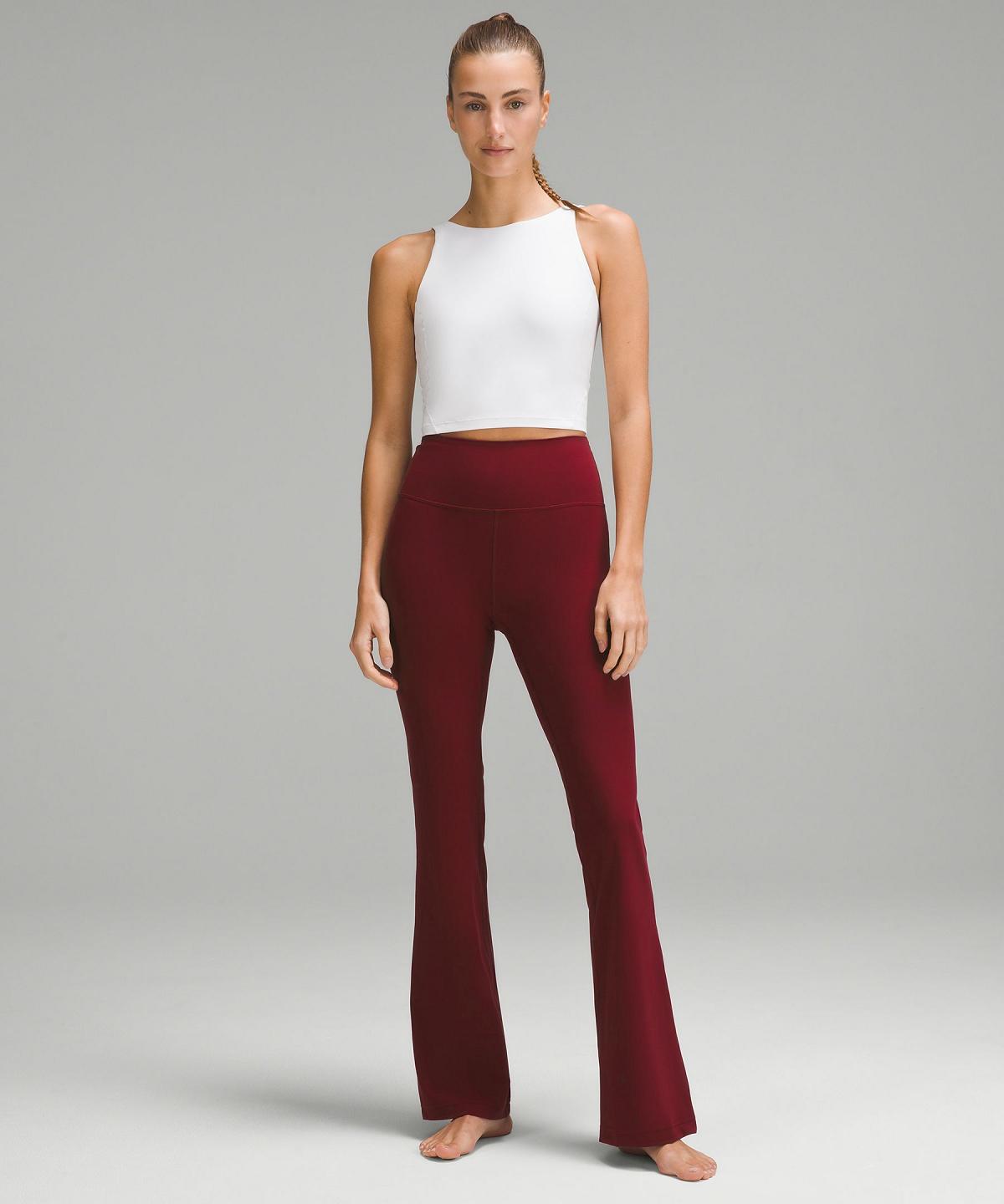 Leggings Donna Lululemon Groove Super-High-Rise Flared Pant Nulu Rosse Bordeaux | IT_LuLu61965