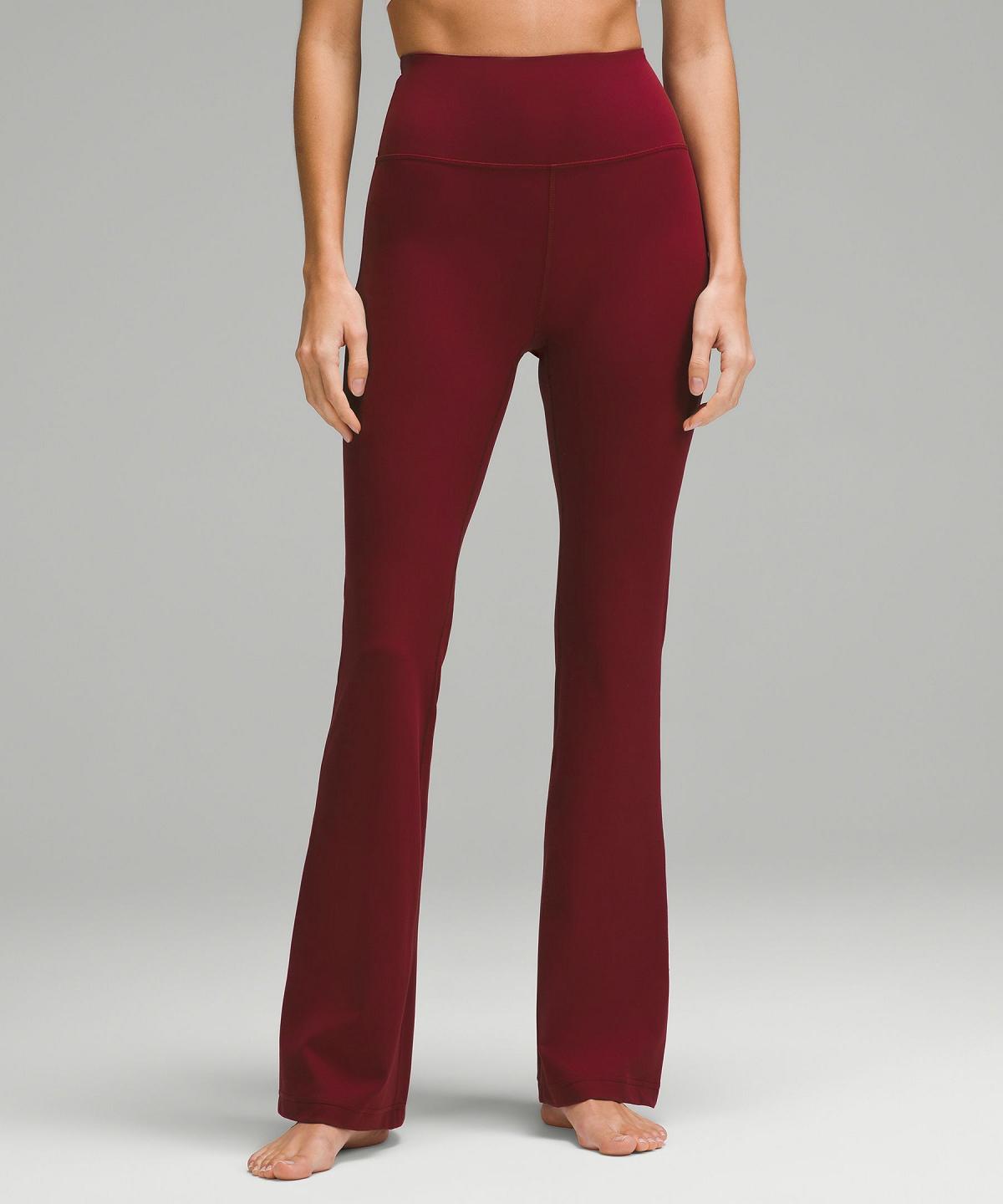 Leggings Donna Lululemon Groove Super-High-Rise Flared Pant Nulu Rosse Bordeaux | IT_LuLu61965