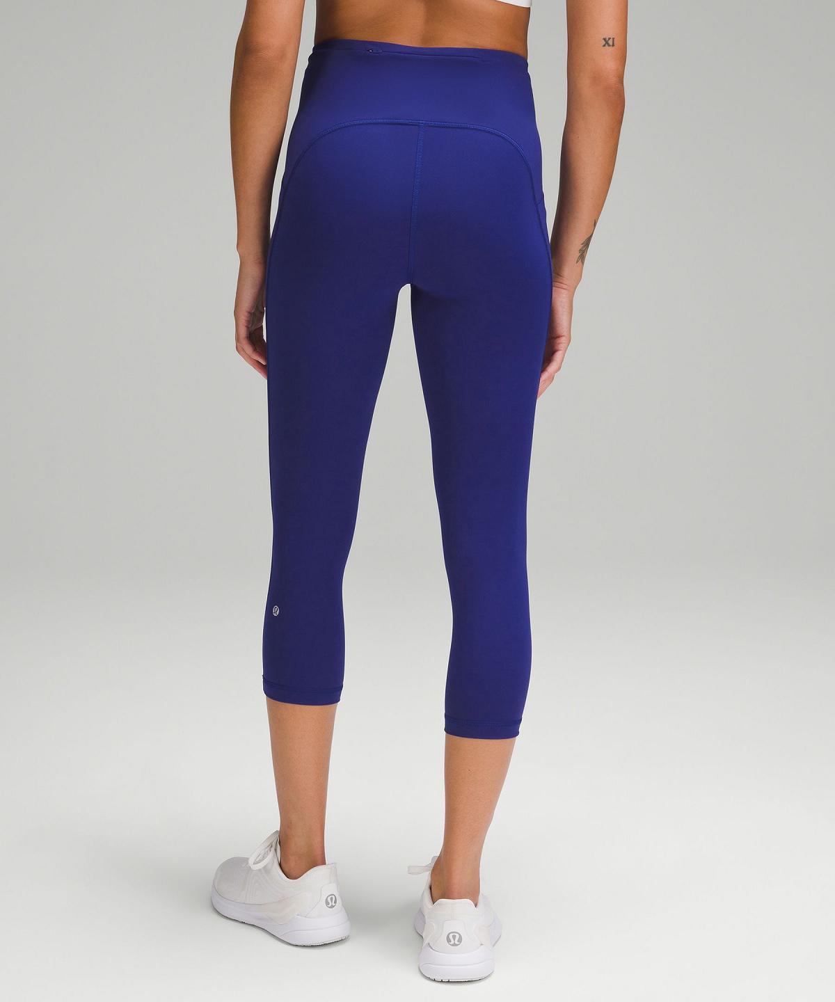 Leggings Donna Lululemon Swift Speed High-Rise Crop 21" Blu Scuro | IT_LuLu37869