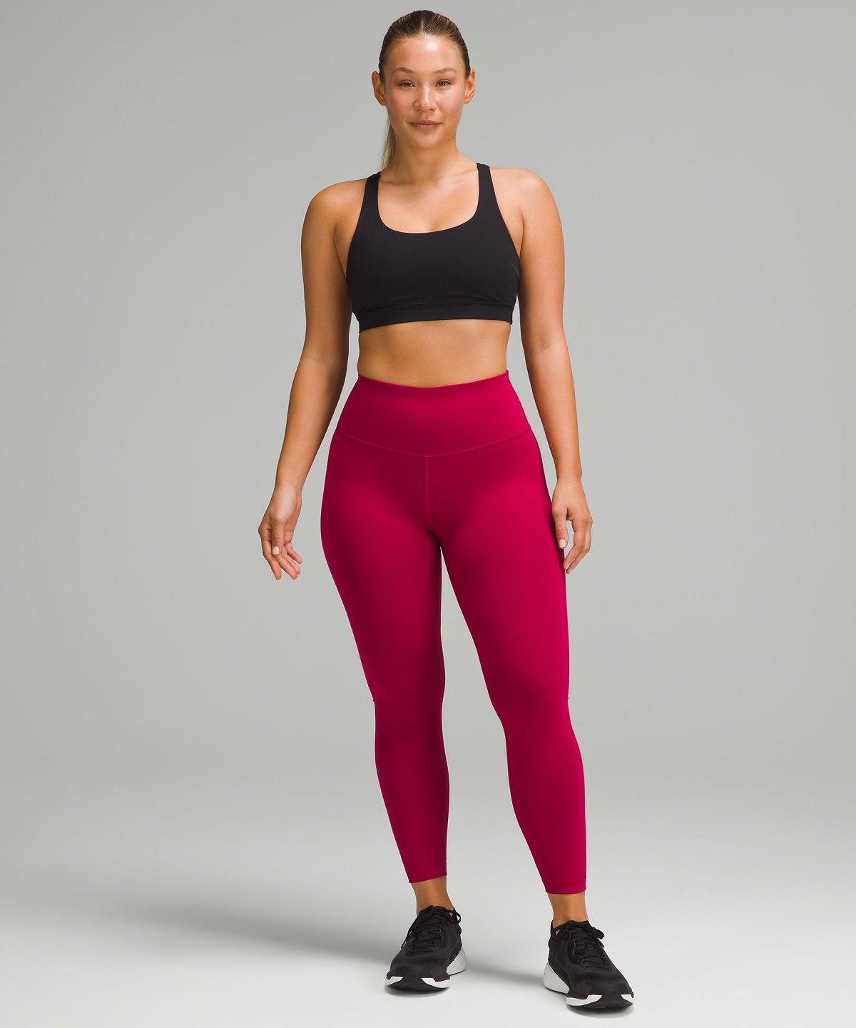 Leggings Donna Lululemon Wunder Train Contour Fit High-Rise Tight 25" Rosse | IT_LuLu70948