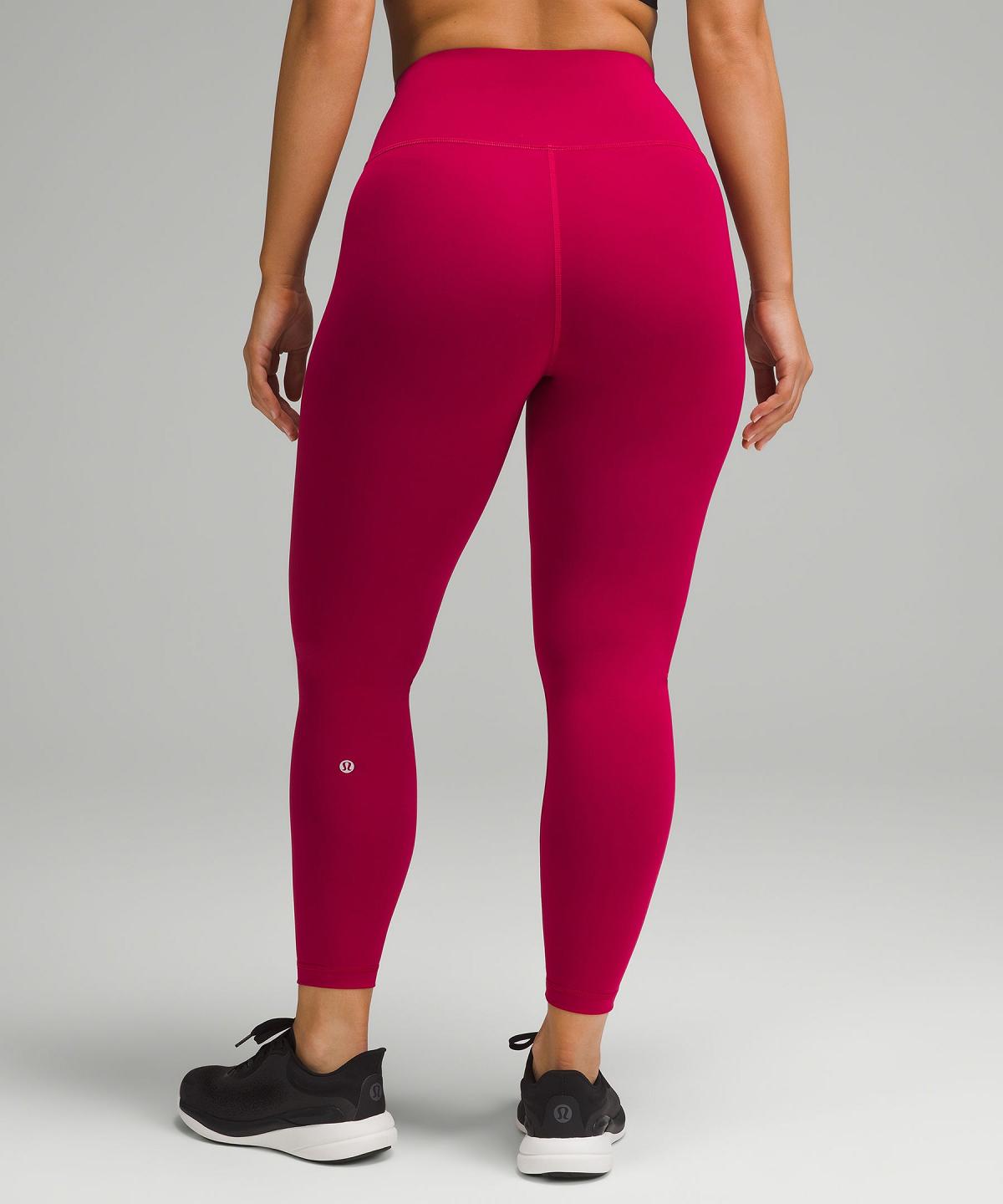 Leggings Donna Lululemon Wunder Train Contour Fit High-Rise Tight 25" Rosse | IT_LuLu70948