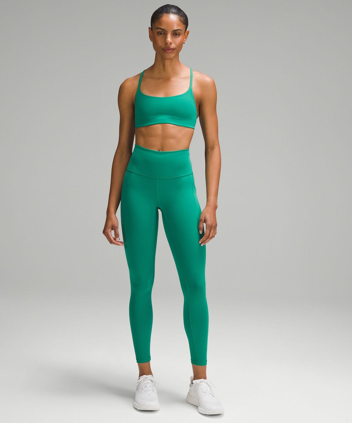 Leggings Donna Lululemon Wunder Train High-Rise Tight with Pockets 25" Verdi | IT_LuLu64123