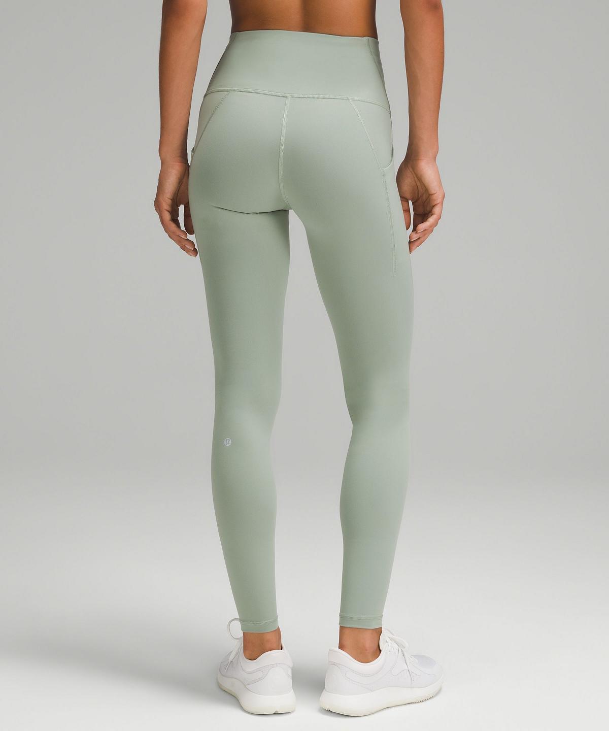 Leggings Donna Lululemon Wunder Train High-Rise Tight with Pockets 28" Verdi | IT_LuLu55945