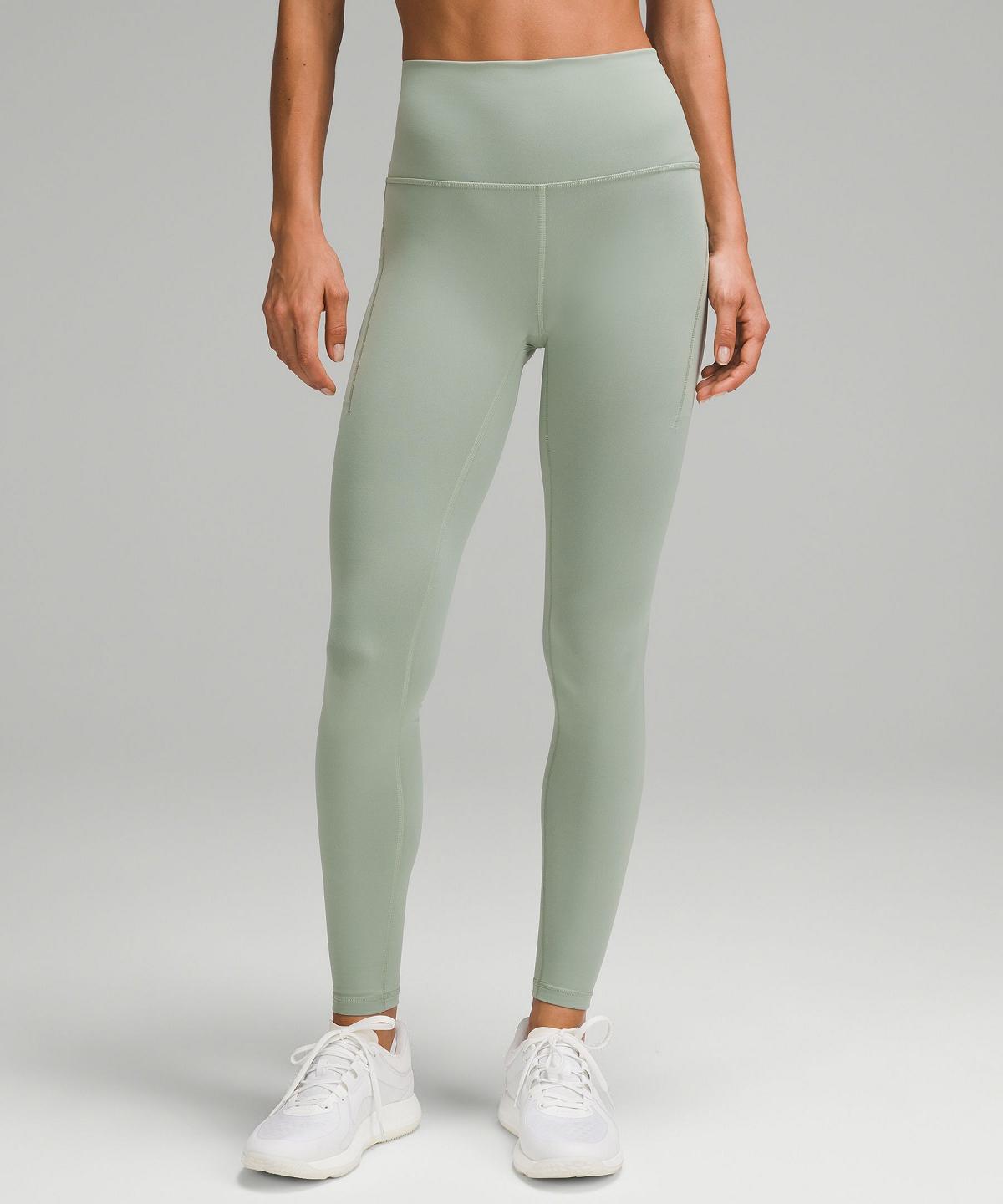 Leggings Donna Lululemon Wunder Train High-Rise Tight with Pockets 28" Verdi | IT_LuLu55945