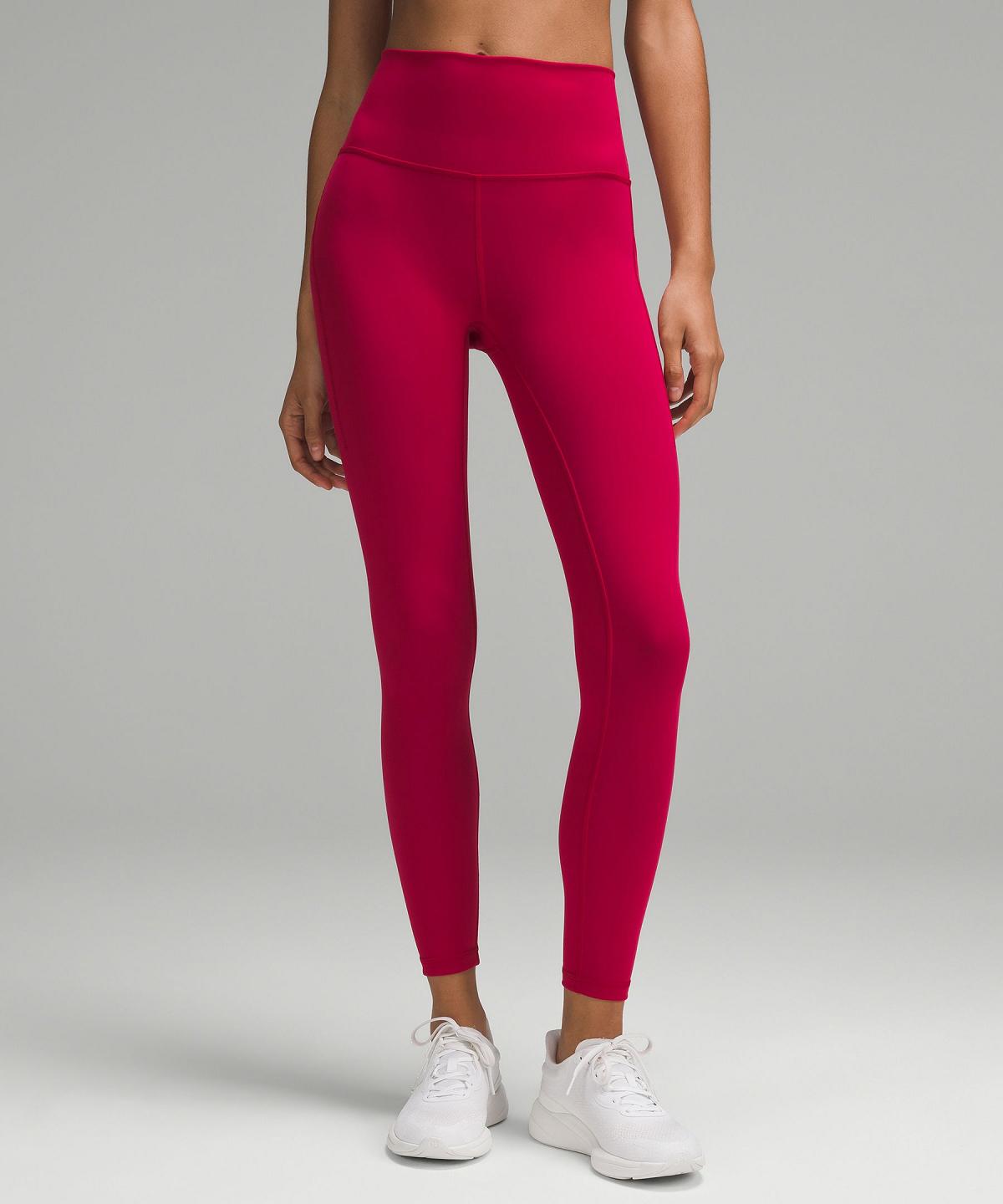 Leggings Donna Lululemon Wunder Train High-Rise Tight with Pockets 25" Rosse | IT_LuLu72750