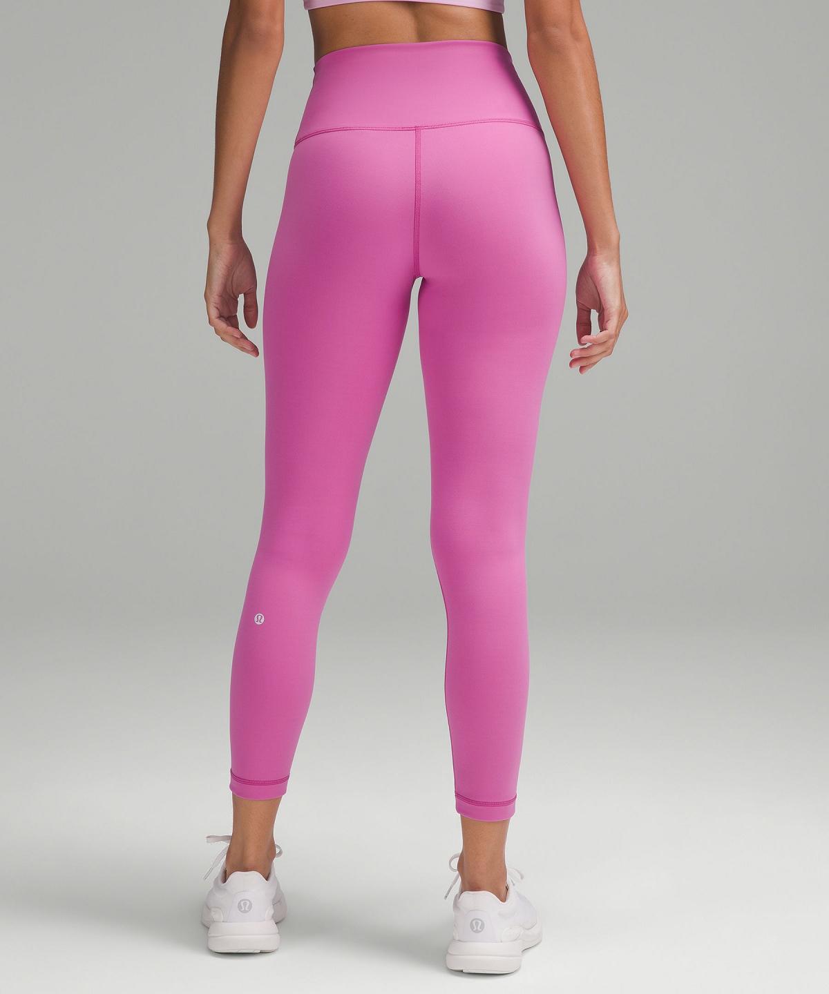 Leggings Donna Lululemon Wunder Train High-Rise Tight 25" Rosa | IT_LuLu59633