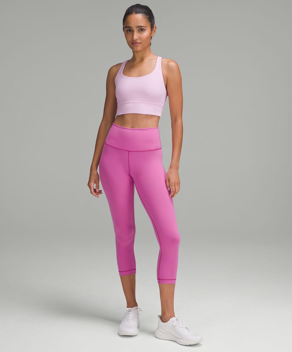 Leggings Donna Lululemon Wunder Train High-Rise Crop 21" Rosa | IT_LuLu32508